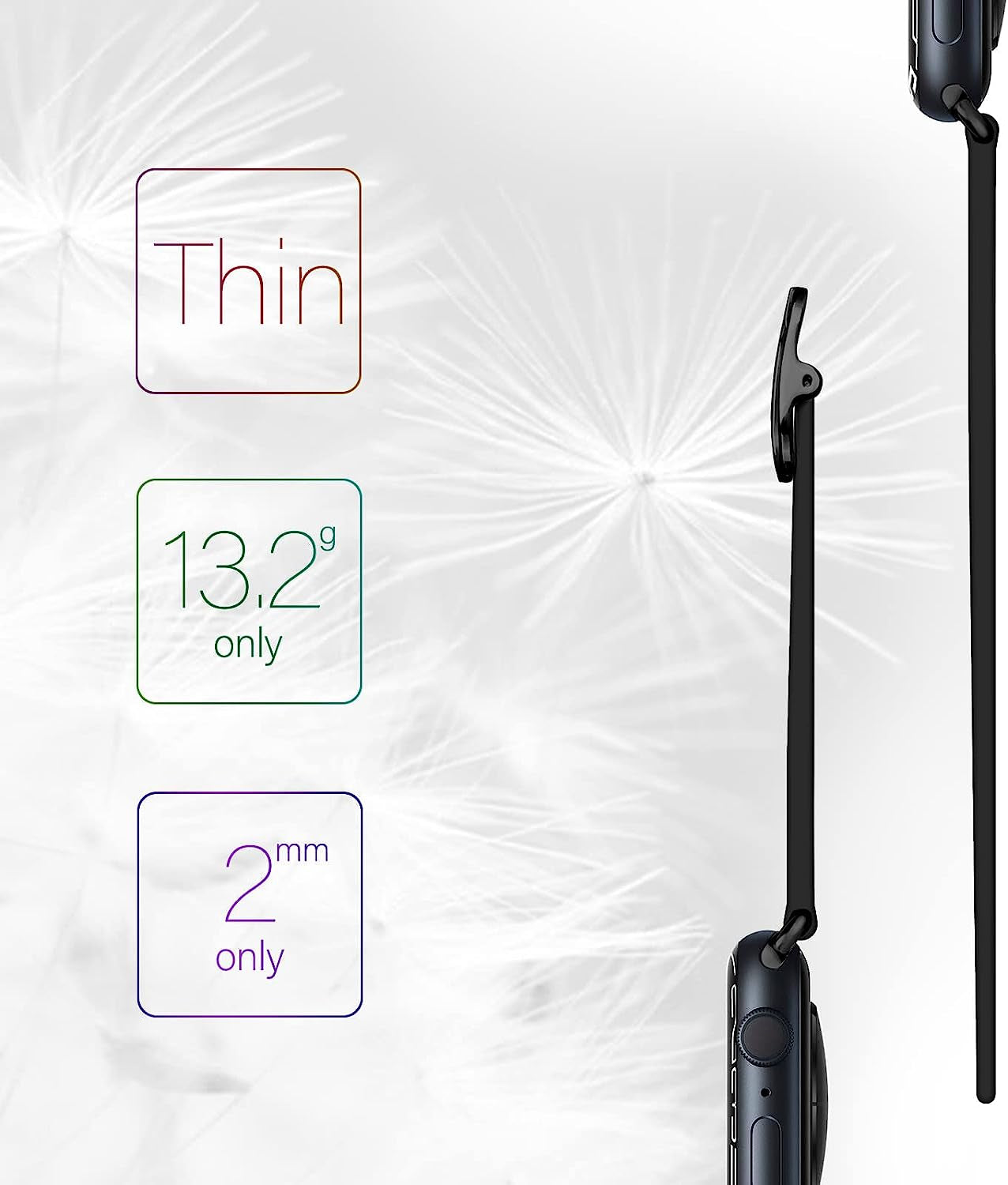 Eyamumo Thin Leather Band Compatible with Apple Watch Bands 41Mm 40Mm 38Mm Women, Genuine Leather Bands Wristbands Replacement Straps for Apple Iwatch SE2 SE Series 8 7 6 5 4 3 2 1  Eyamumo   