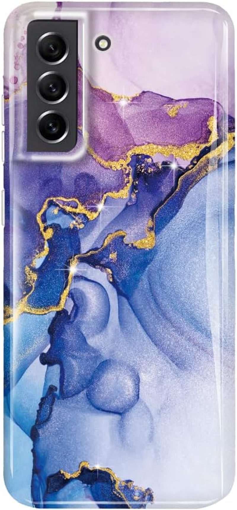 Luolnh Galaxy S22 plus Case,Samsung Galaxy S22 plus Case Marble Brilliant Cute Design Shockproof Soft Silicone Rubber TPU Bumper Cover Skin Phone Case for Samsung S22+ 5G-Abstract Mint  LUOLNH Dark Purple  
