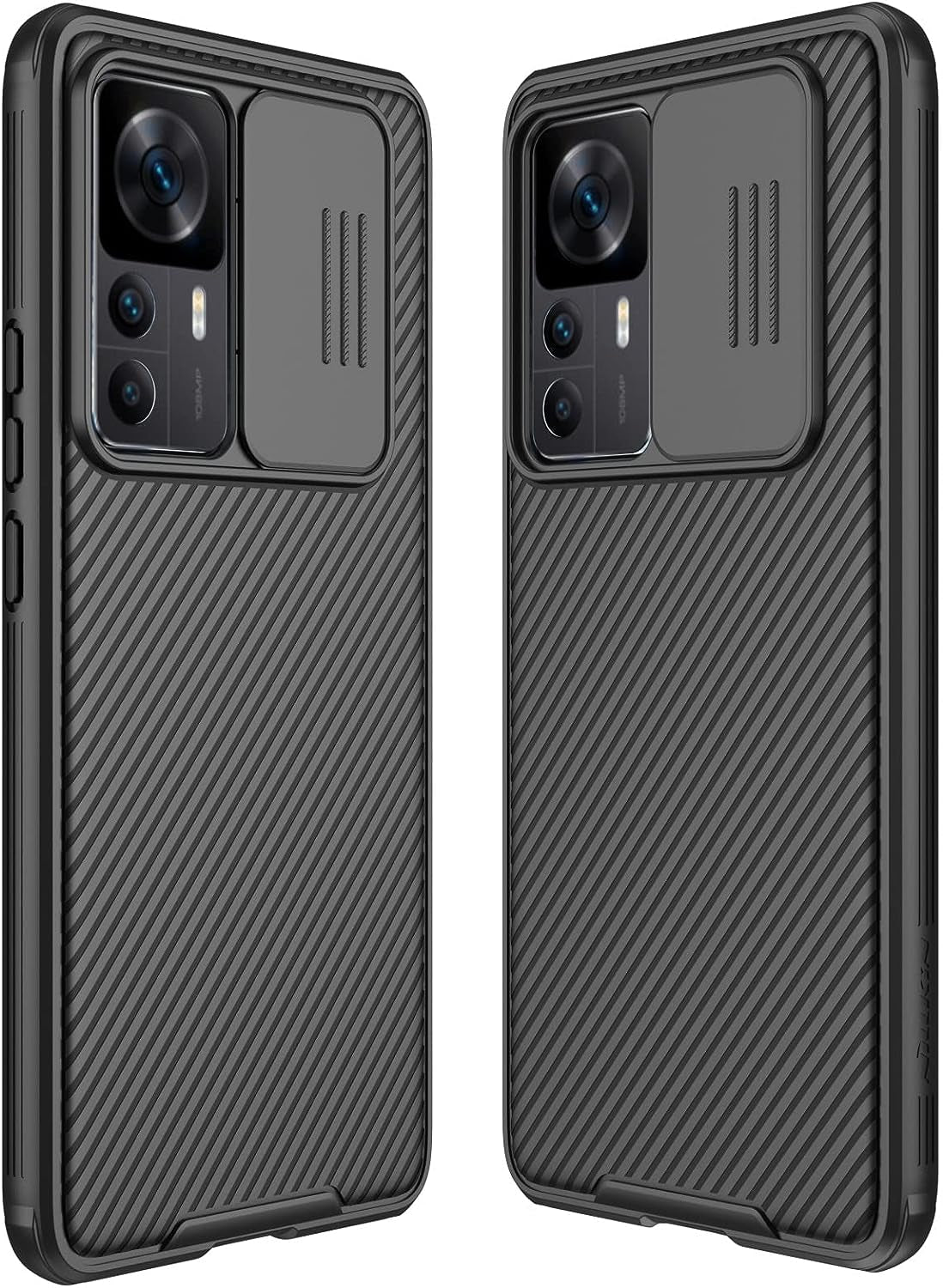 WVOZWWO for Xiaomi 12T Case Mi 12T Cover, Xiaomi 12T Phone Case with Slide Camera Protector Cover Hard PC TPU Slim Rugged Protective Phone Case for Xiaomi MI 12T/Redmi K50 Ultra (Blue)  Grand Eletronics Black  