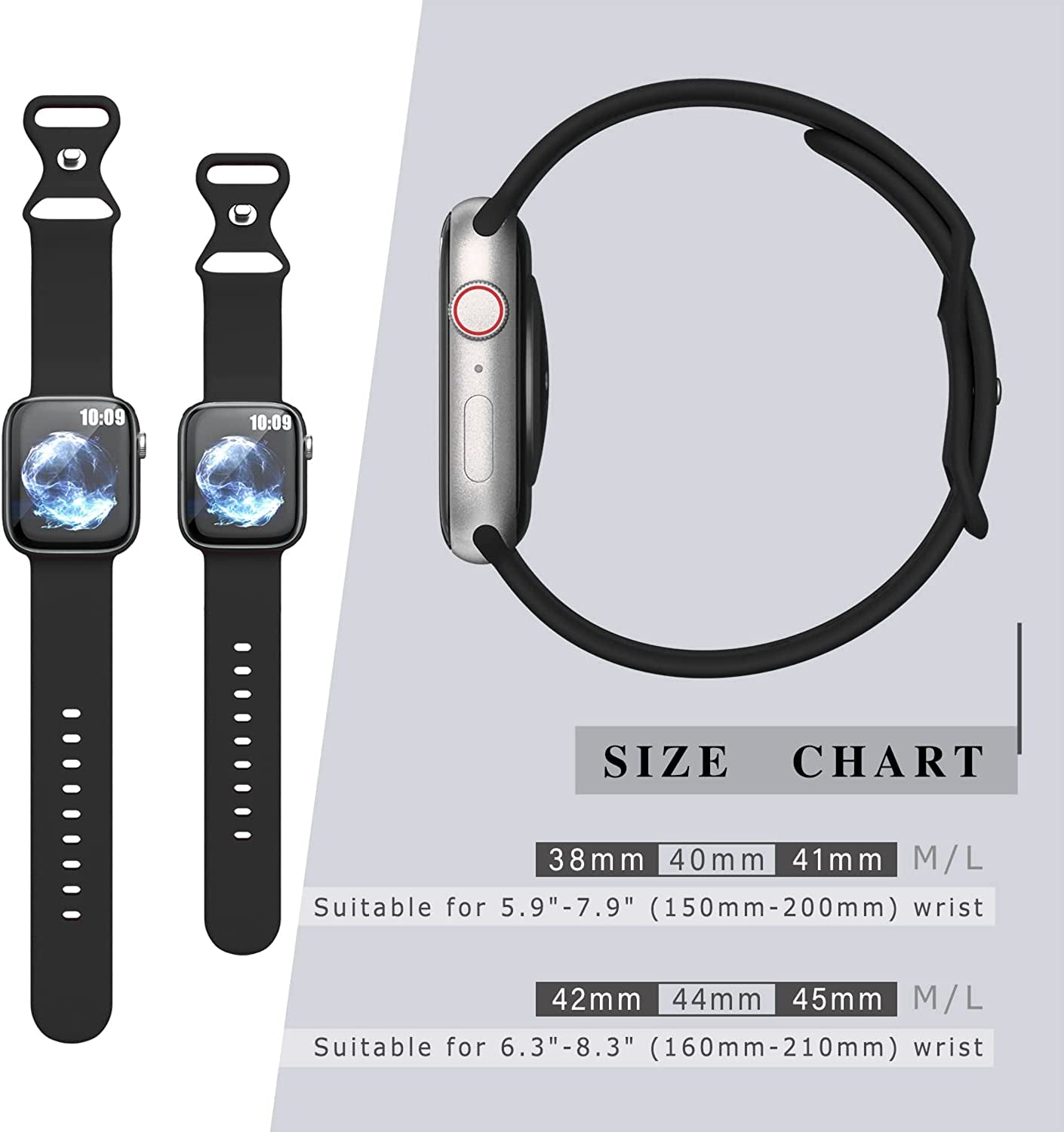 Enjoyselfhub 14Pack Bands Compatible with Apple Watch Band 41Mm 40Mm 38Mm 49Mm 45Mm 44Mm 42Mm, Sport Soft Waterproof Silicone Straps for Iwatch Apple Watch Series 8 7 6 5 4 3 2 1 SE Ultra Women Men  enjoyselfhub   