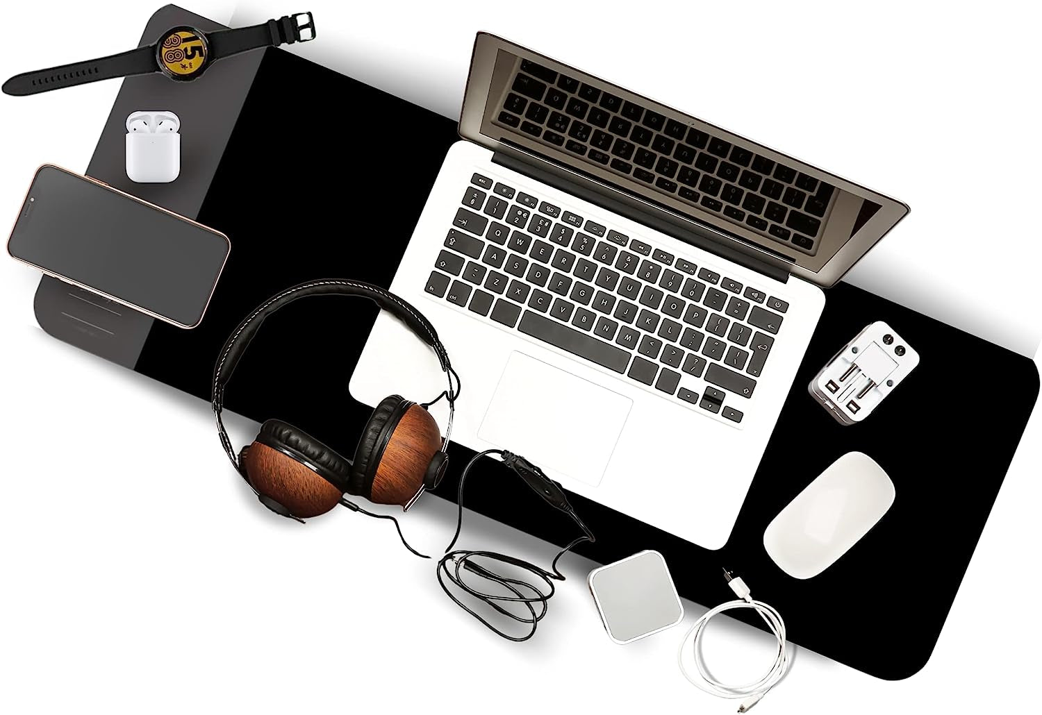 Xavyr Gaming XL Mousepad Deskpad with 3-In-1 Qi Wireless Charger 80 X 30 X 0.4 Cm for Smartphone, Smartwatch & Earbuds Can Charge All 3 Devices Altogether. Free Qi Wireless Receiver  Shenzen Kingsoil   