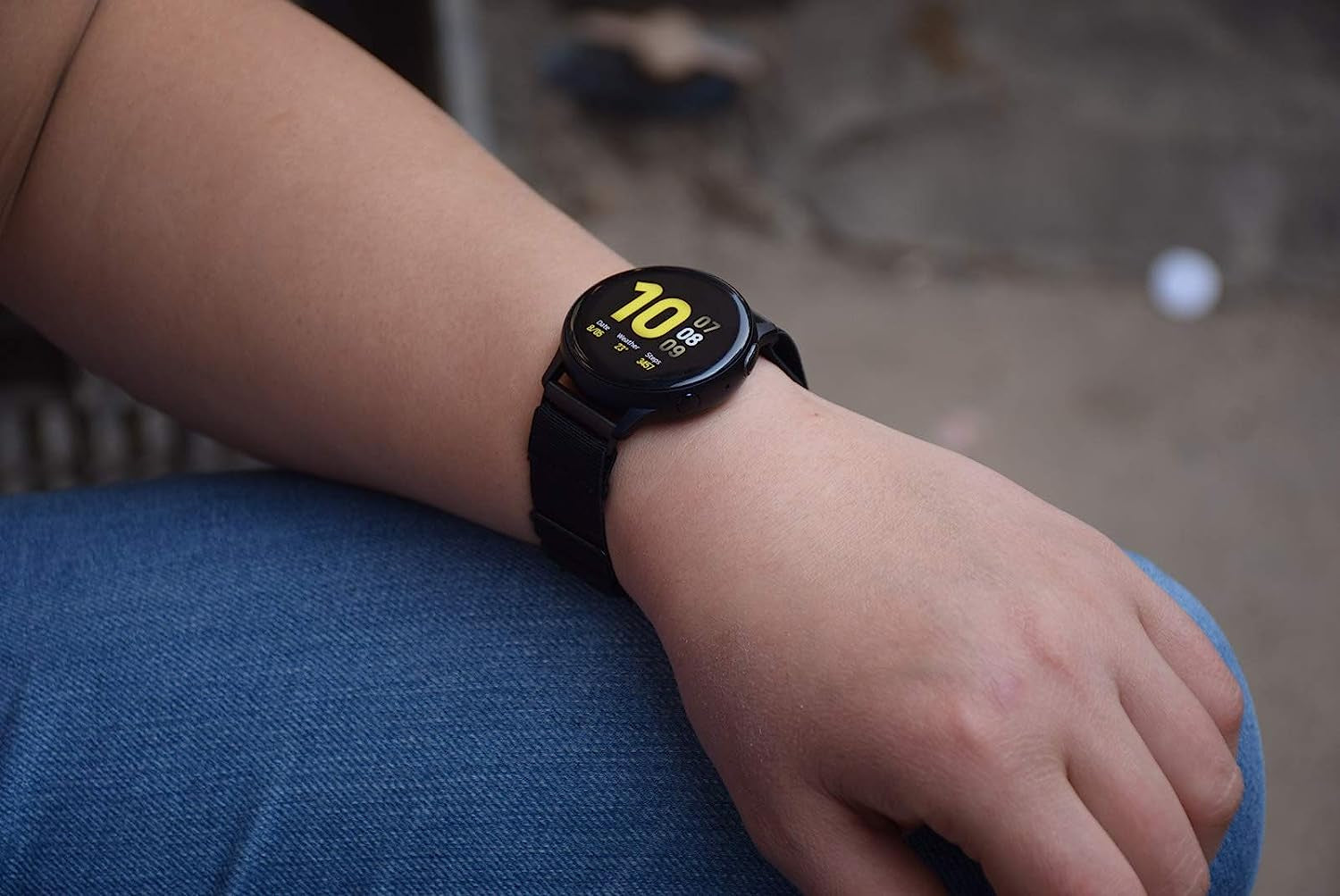 20Mm Elastic Wristband/Armband Strap for Compatible with Samsung Galaxy Watch 5/5 Pro, Galaxy Watch 4 40Mm/44Mm/Classic 42Mm/Classic 46Mm, Galaxy Watch3 41Mm, Gear Sport, Galaxy Watch Active 2 40Mm Smartwatch (Black, Medium)  Grestun   