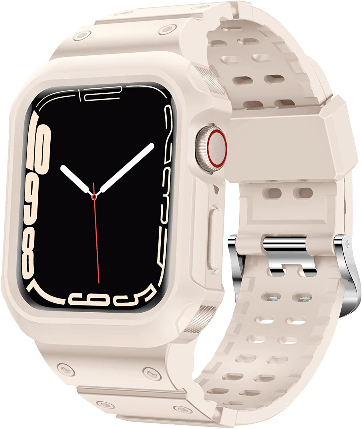 XYF Compatible for Apple Watch Ultra Band 49Mm 45Mm 44Mm 42Mm 41Mm 40Mm 38Mm with Case for Men Women, Shockproof Durable Sport Rugged Case Band for Iwatch SE Series 8 7 6 5 4 3 2 1  XYF Starlight 38/40/41mm 