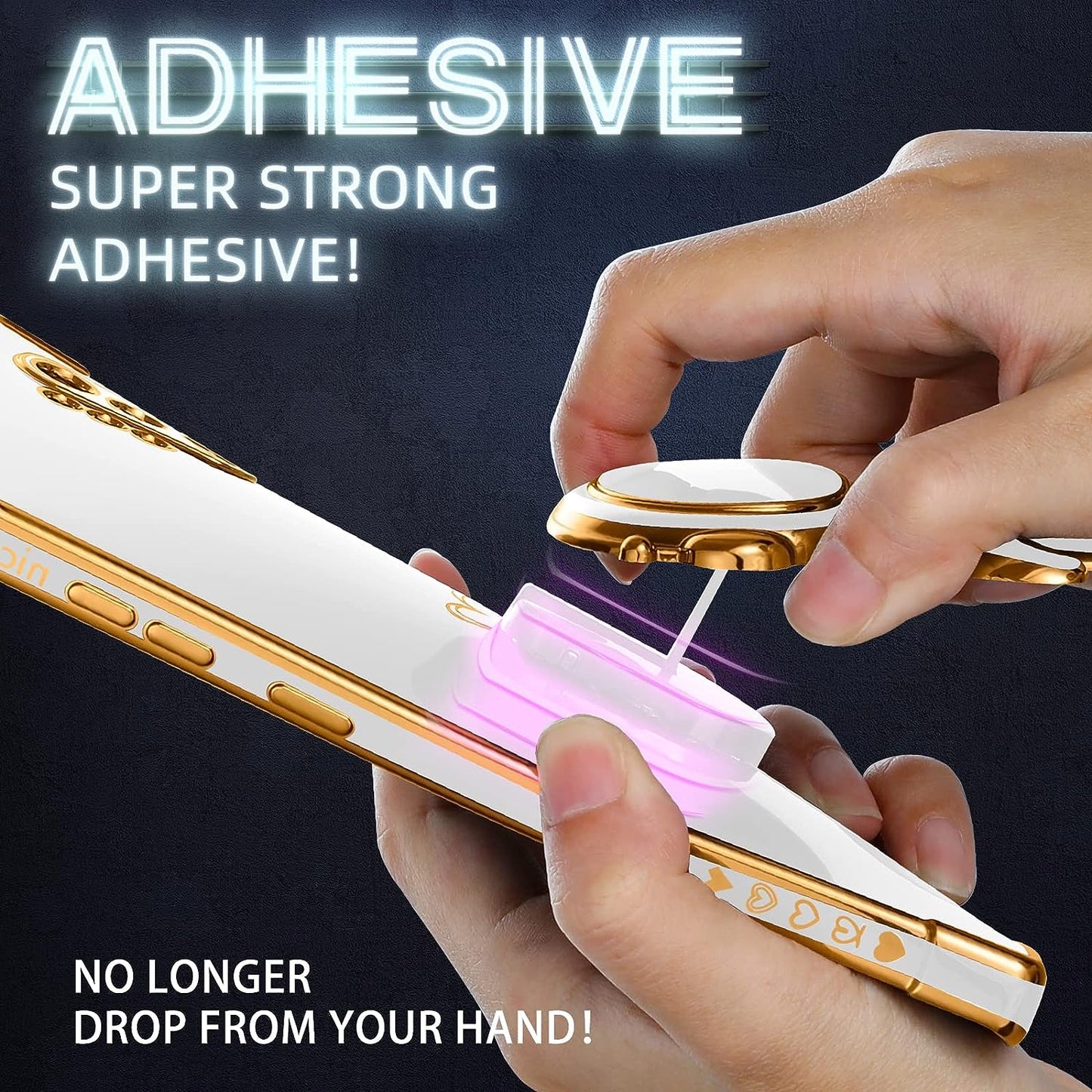 Buleens for Google Pixel 4A Case with Astronaut Stand, Women Girls Pixel 4A Cases, Girly Cute 6D Outer Space Heart Pattern Phone Cover for Google Pixel 4A(Not Fit 5G) 5.8 Inch (White)  Buleens   