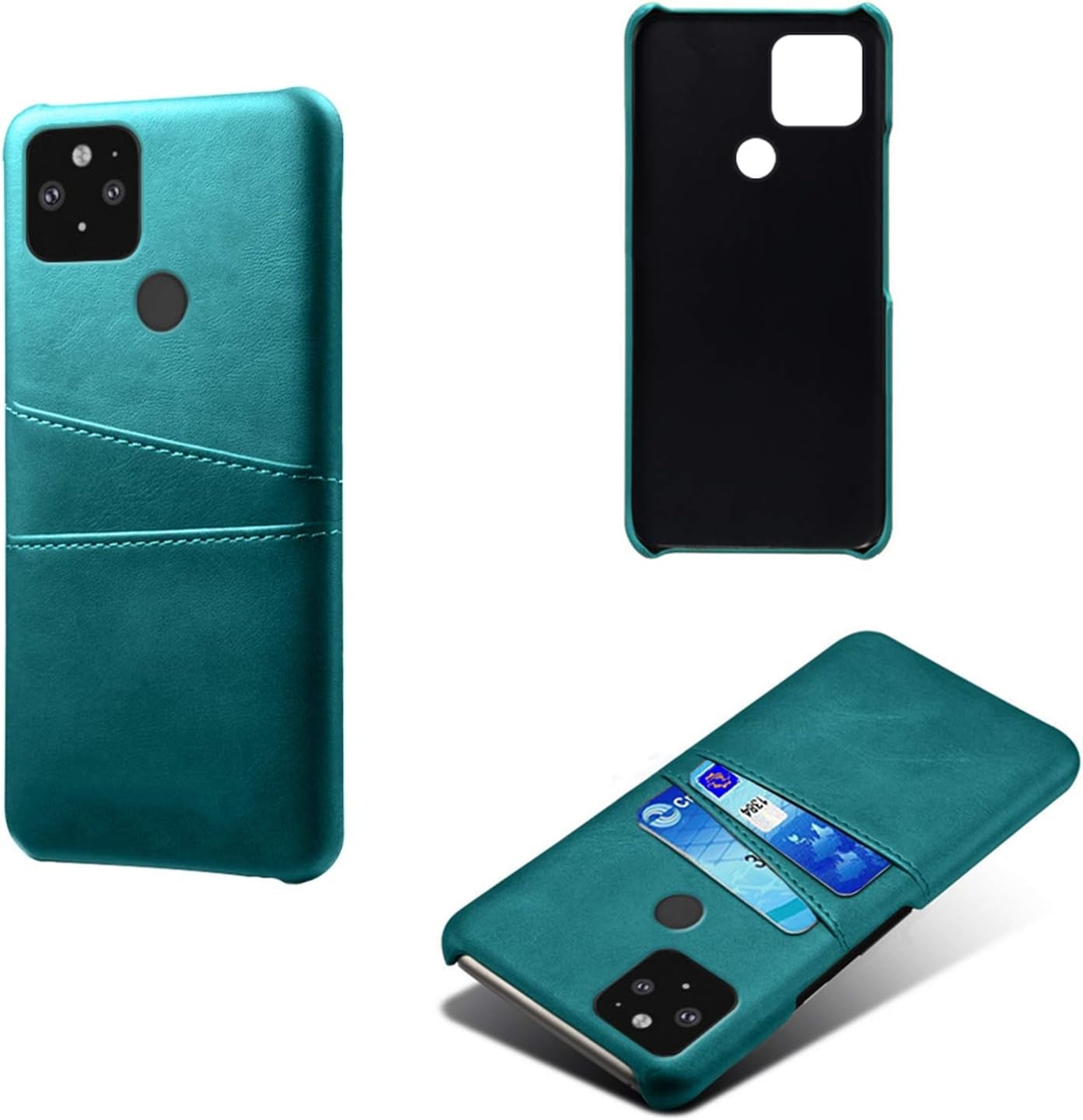 FHZXHY Google Pixel 4A 5G Phone Case PU Leather Wallet Card Holder Protective Case for Google Pixel 4A 5G(6.2 Inch 2020)-Green  FHZXHY   