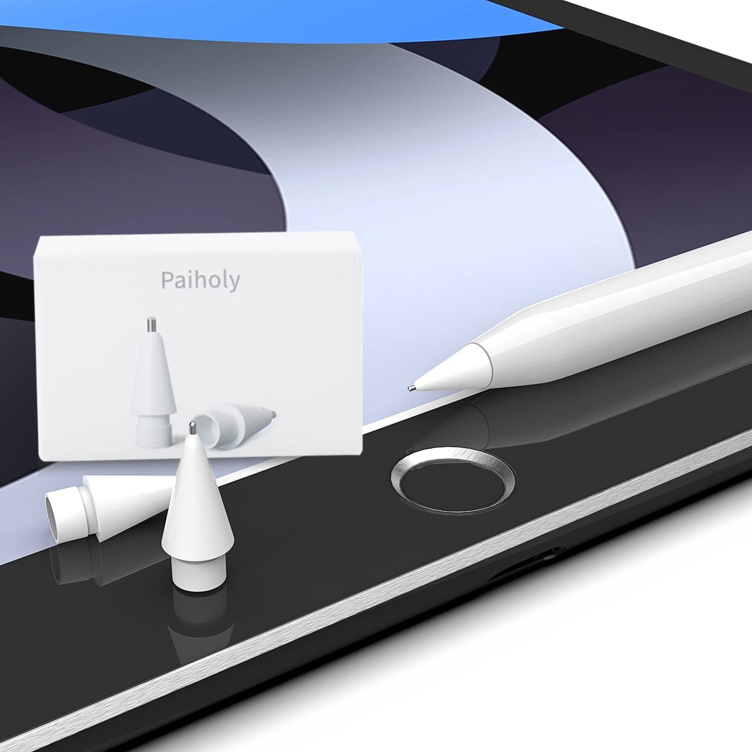 Upgraded 2 Pack Pencil Tips for Apple Pencil,No Wear Out Fine Point Precise Control Pencil Replacement Nibs,Compatible with Apple Pencil 1St Gen and 2Nd Gen/Ipad Pro Pencil,White  Paiholy   