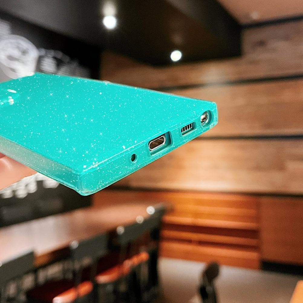 MINSCOSE Compatible with Samsung Galaxy Note 20 Ultra 5G Case,Cute Bling Glitter Thin Slim Shockproof TPU Sparkly Cover for Women Girl for Galaxy Note 20 Ultra 6.9 Inch-Mint Green  MINSCOSE   