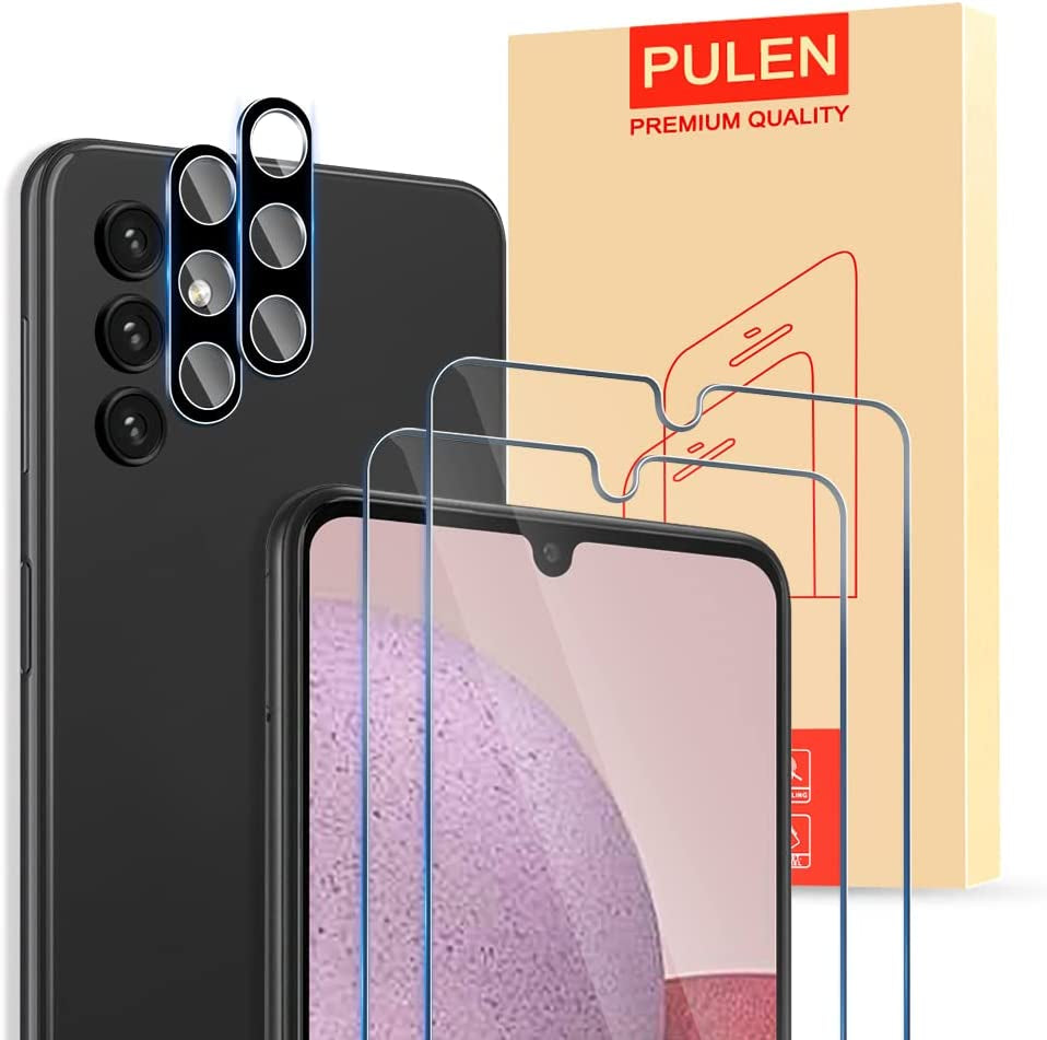 PULEN 2 Pack Privacy Screen Protector for Iphone 12 Mini (5.4-Inch) + 2 Pack Camera Lens Protector,[Anti-Spy] [Anti-Scratch] Case Friendly 9H Hardness Tempered Glass  PULEN Transparent Samsung Galaxy A14 