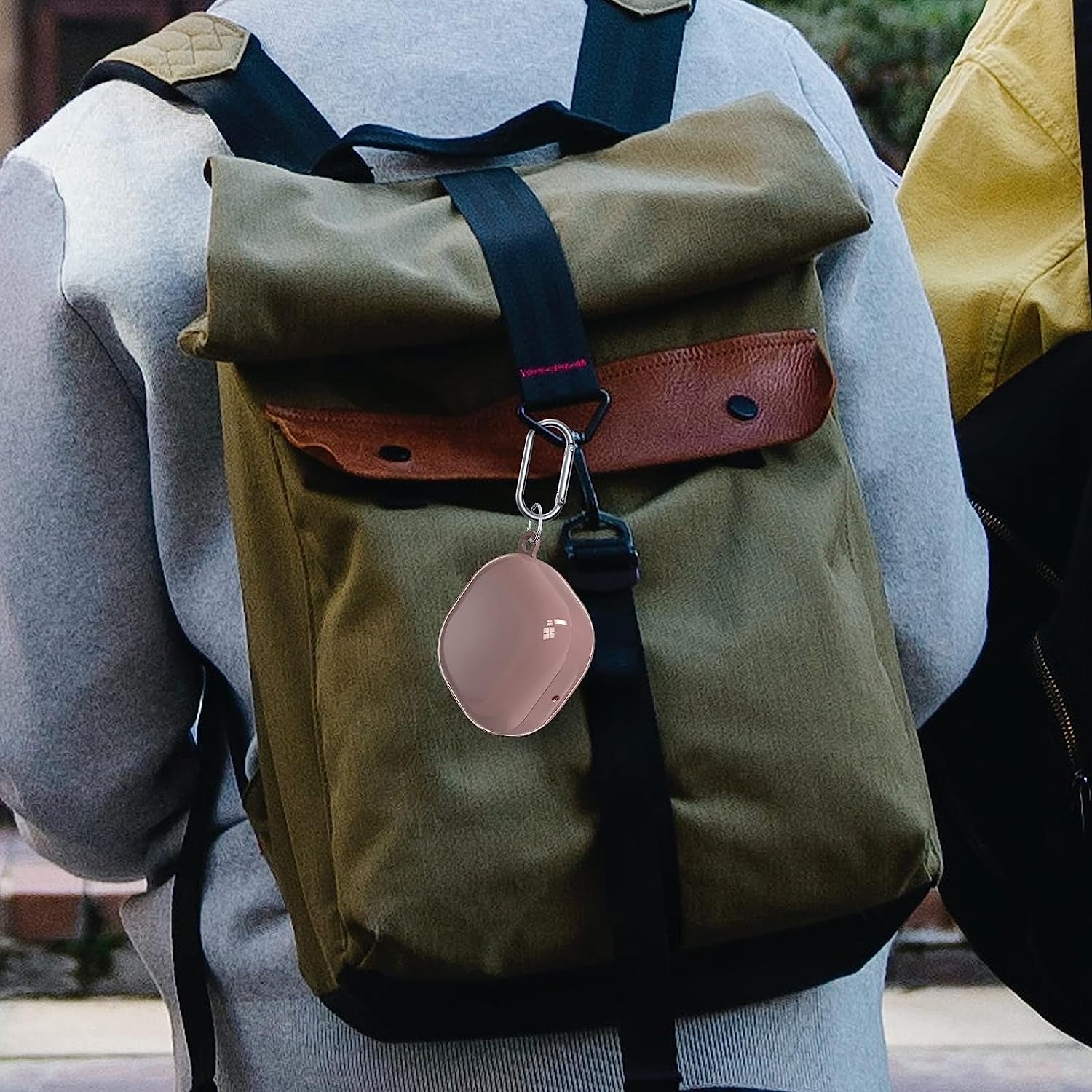 Filoto Case Cover for Samsung Galaxy Buds 2 Pro/Galaxy Buds Pro/Galaxy Buds 2/ Galaxy Buds Live Case, Hard Protective Earbuds Case for Men Women Shockproof Skin Cover with Keychain (Rose Gold)  Kerle   