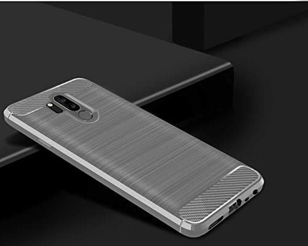 Cruzerlite Case Compatible with Cellphone Compatible with Cellphone LG G7 Case, LG G7 Thinq Case, Carbon Fiber Shock Absorption Slim Flexible Case Compatible with Cellphone LG G7/ LG G7 Thinq (Gray)  Cruzerlite   