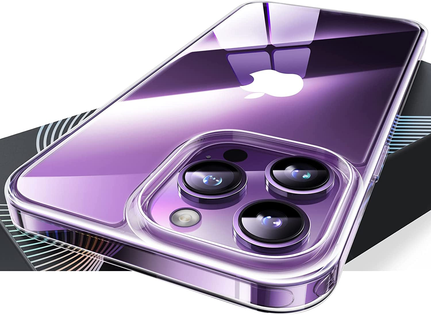 TORRAS Diamond Clear Iphone 14 Pro Case, 10FT Military Grade Drop Tested, Non-Yellowing, Shockproof Protective Hard Back Slim Thin Clear Case for Iphone 14 Pro Phone Case, 6.1 Inch, Clear  TORRAS   