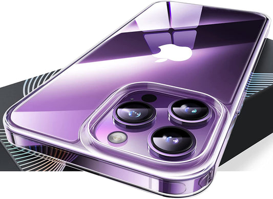 TORRAS Diamond Clear Iphone 14 Pro Case, 10FT Military Grade Drop Tested, Non-Yellowing, Shockproof Protective Hard Back Slim Thin Clear Case for Iphone 14 Pro Phone Case, 6.1 Inch, Clear  TORRAS   