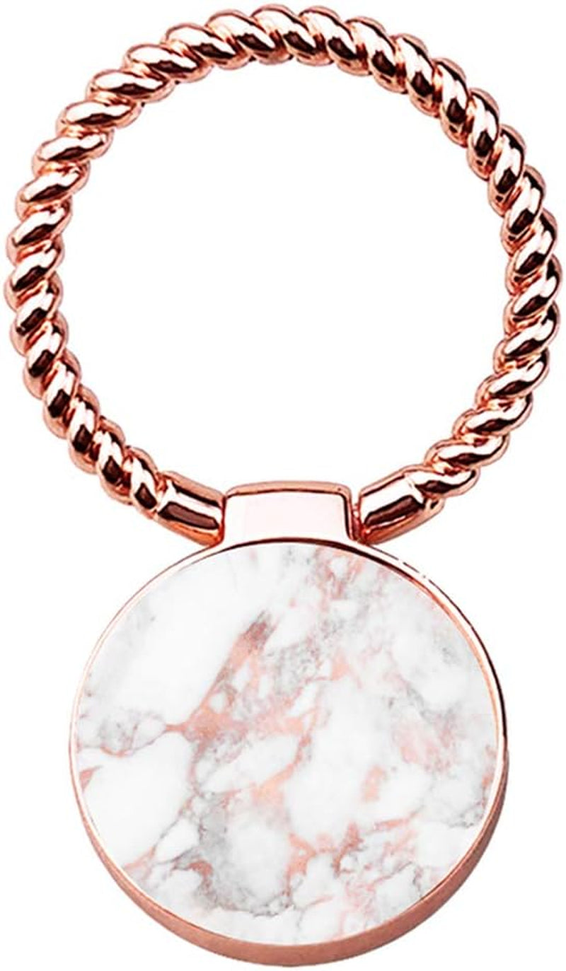 Finger Ring Stand,Ucolor 360° Rotation Cell Phone Grip Mount Kickstand Holder for Smartphones and Tablet (Rose Gold Marble)  uCOLOR   