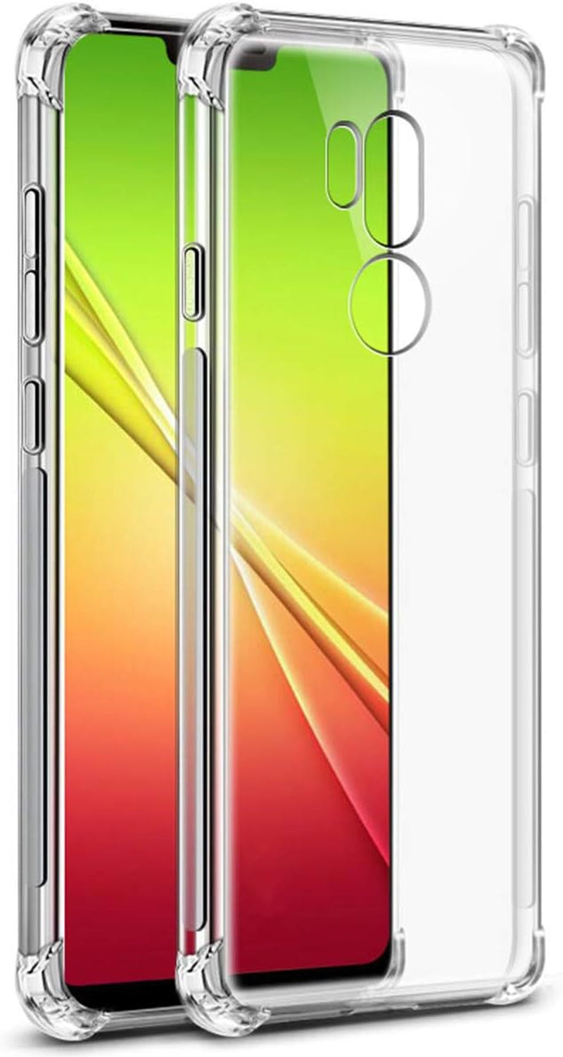 Icovercase Compatible with LG V40 Case, Crystal Clear Soft TPU Shock Absorption Bumper Slim Thin Cover Case -Clear  iCoverCase Clear--Lg G7  