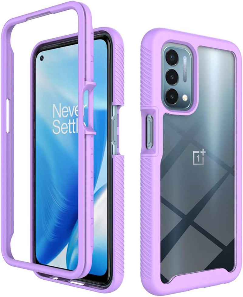 Qiongni Case for Oneplus Nord N200 5G Case Cover,Case for 1+ Nord N200 5G Case Cover,Anti-Fall and Shock-Absorbing Protective Cover Case for Oneplus Nord N200 5G DE2117 Case Black  QiongNi Purple  