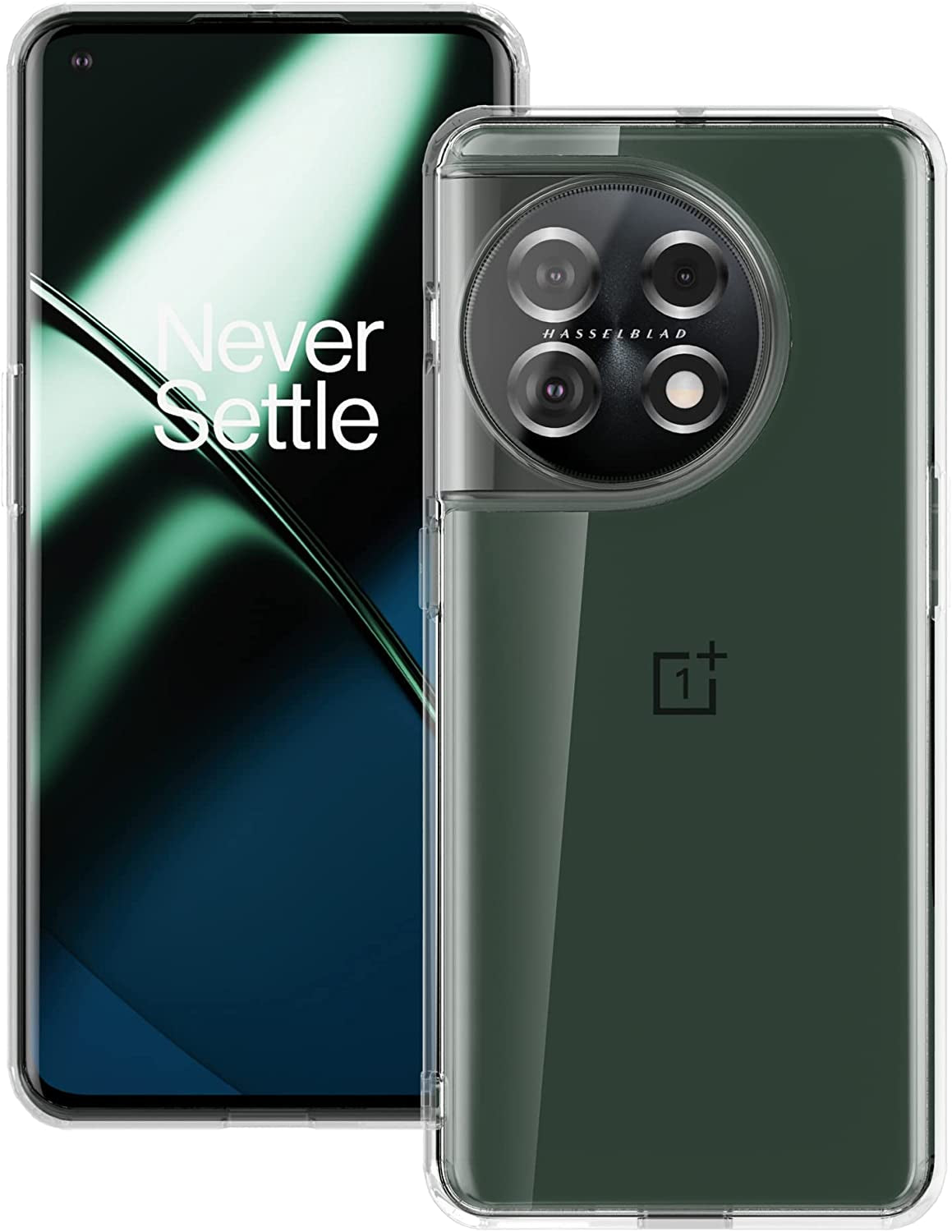 Clear Protective Case for Oneplus 9 Case Shockproof [Hard PC Back+Soft TPU Bumper] [Anti-Yellowing] [Support Wireless Charging] Protective Phone Case Cover for Oneplus 9, Transparent Clear  Eastcoo Clear Oneplus 11 