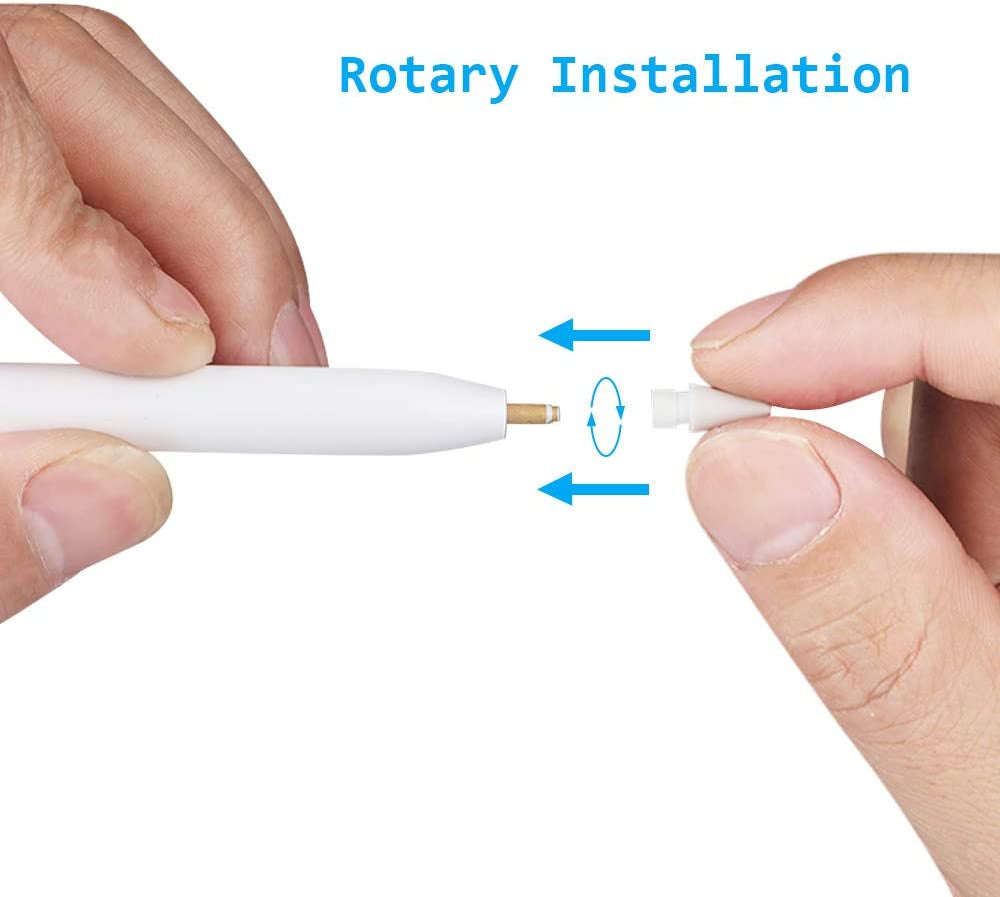 Tips Replacement for Apple Pencil 1St Gen & 2Nd Generation, Pen Nibs for Ipad Pro (4PCS Tips + 6 Covers)  MJKOR   