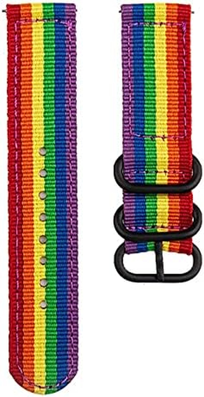 GUMMMY 18MM 20MM 22MM Nylon Watch Strap for Garmin Venu Garminmove 3 Garmin Active S Vivoactive 4 4S Smart Wristband Quick Release Band  GUMMMY Color 18mm 