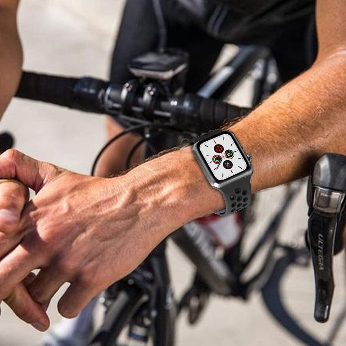 SVISVIPA Sport Bands Compatible for Apple Watch Bands 49Mm 45Mm 44Mm 42Mm 41Mm 40Mm 38Mm,Breathable Soft Silicone Sport Women Men Replacement Strap Compatible with Iwatch Ultra & SE & Series 8/7/6/5/4/3/2/1  SVISVIPA   