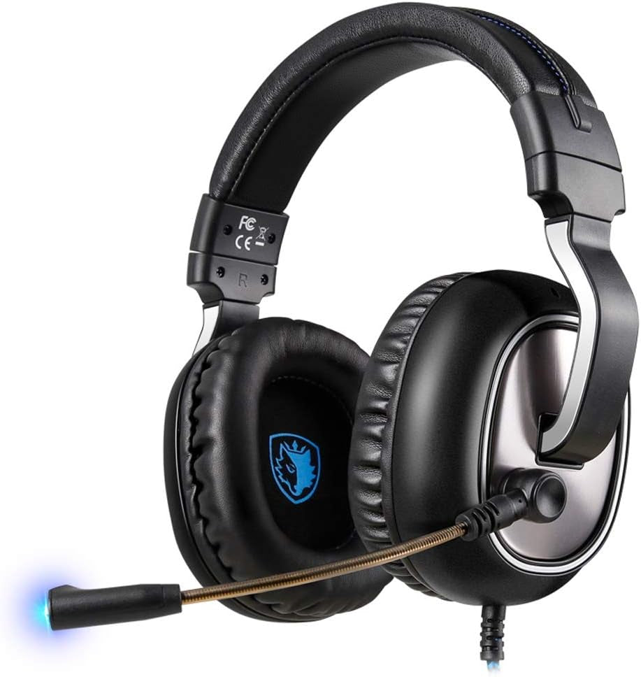 YHLZ Gaming Headset, Gaming Headset 3.5Mm Stereo Over-Ear Headphone with Adjustable Microphone Volume Control Noise Canceling for PC Laptop Smart Phone  Rivia   