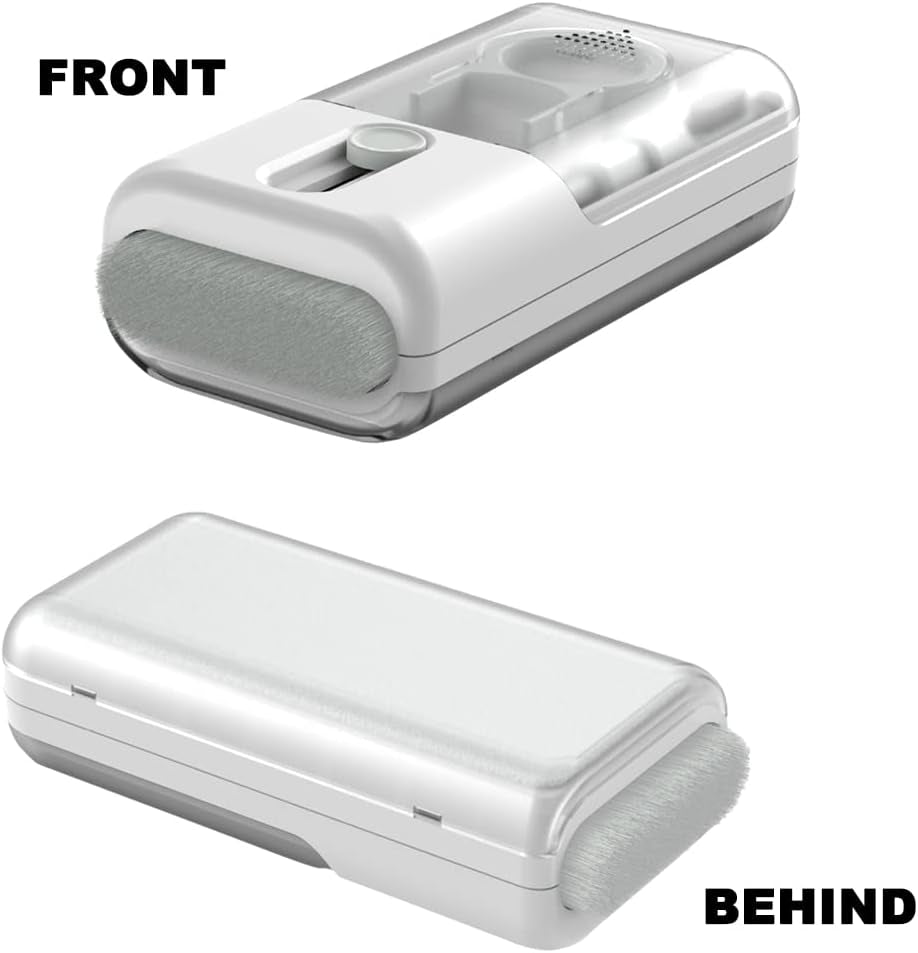 6 in 1 Keyboard Cleaner Kit Earphone Cleaner Kit with Brush Spong Pen Nibs for Electronic Cleaning Cellphone Hole Earbuds Monitor (White)  Minlebao   