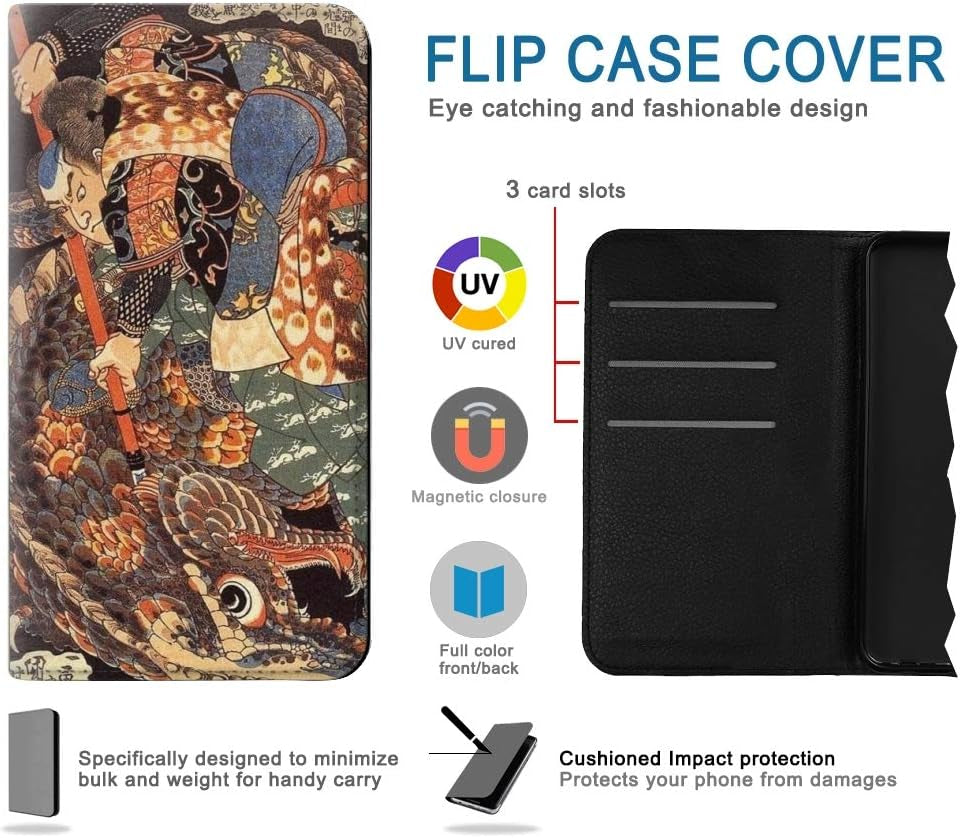 RW0914 Ronin Miyamoto Musashi PU Leather Flip Case Cover for LG V30, LG V30 Plus, LG V30S Thinq, LG V35, LG V35 Thinq  jjphonecase   