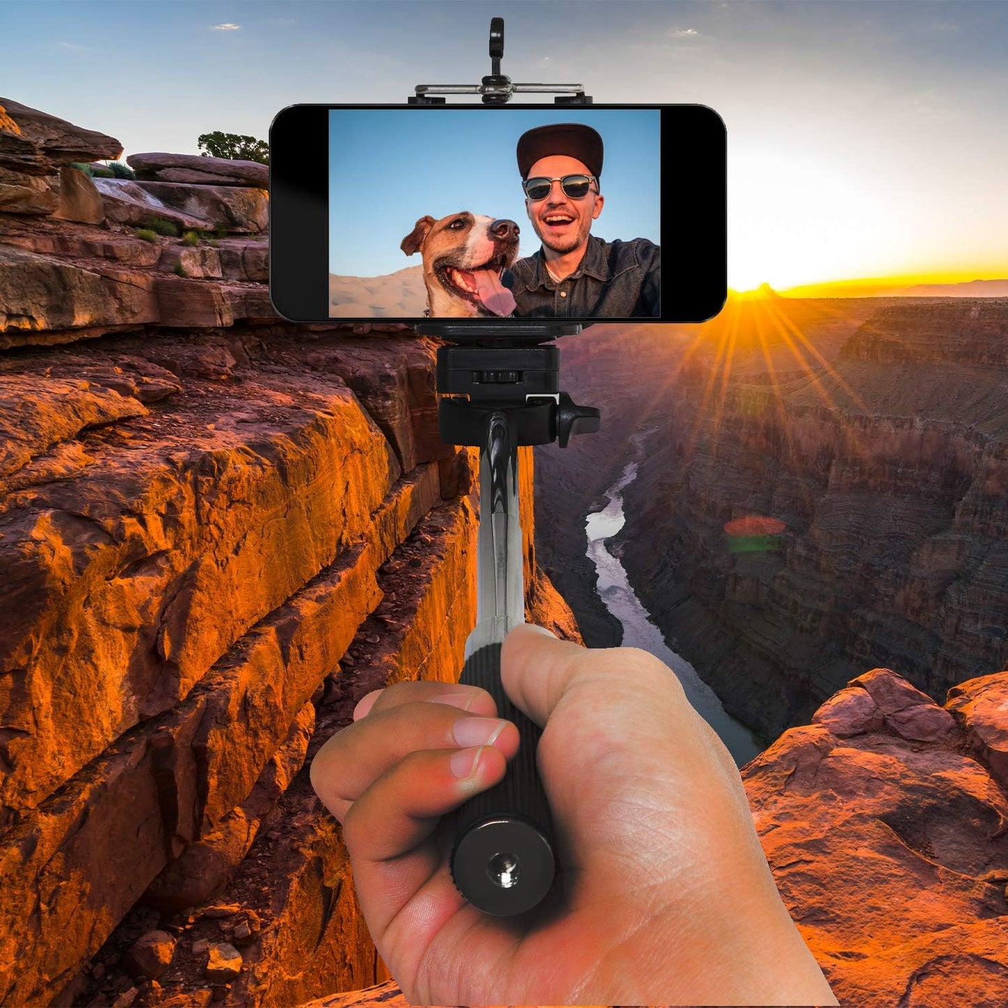 Deco Essentials Telescopic Metal 33" Selfie Stick W/Tripod and Wireless Remote for Ios/Android, Perfect for Travel, Outdoor Adventures, Beach Trips, Parties, Easy to Store  Deco Essentials   