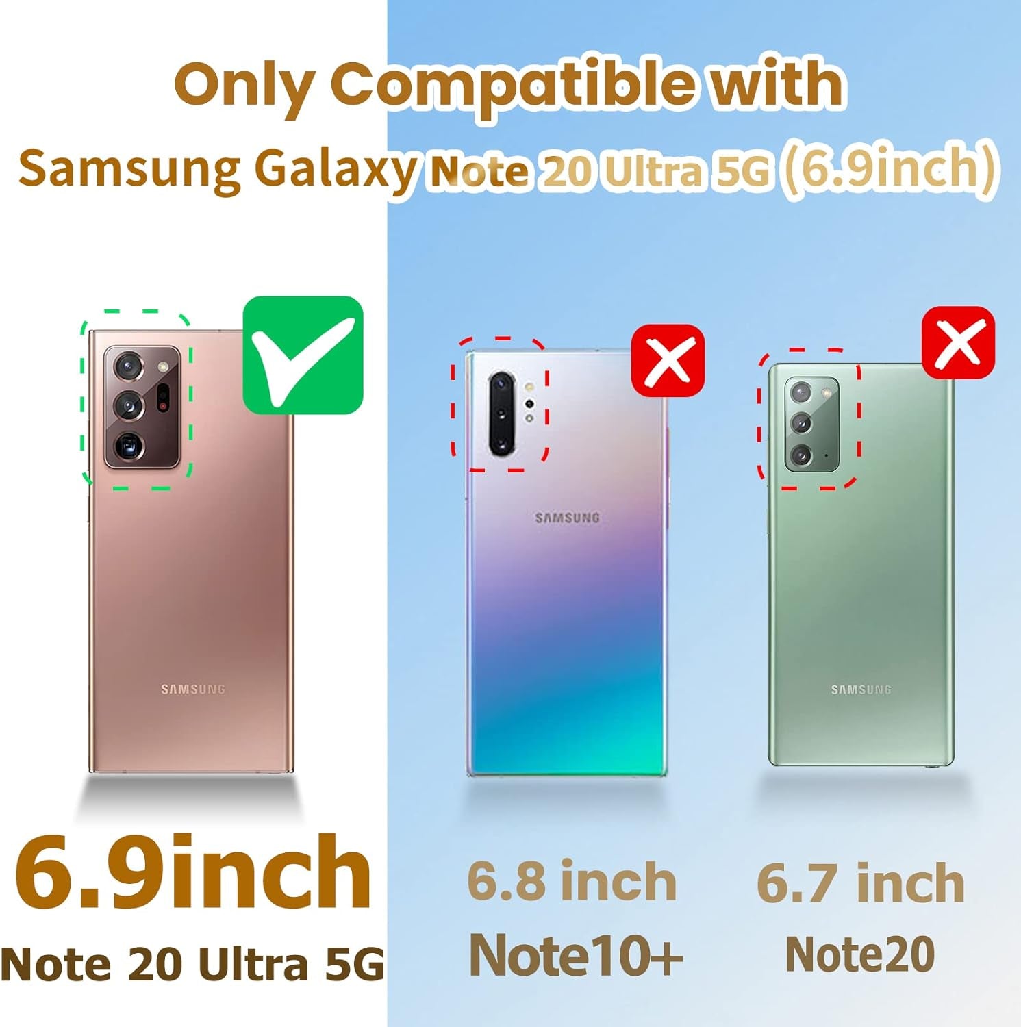 Loheckle for Samsung Galaxy Note 20 Ultra Case for Women, Designer Square Cases for Galaxy Note 20 Ultra with Ring Stand Holder and Lanyard, Stylish Bees Luxury Cover for Note 20 Ultra 6.9''  Loheckle   