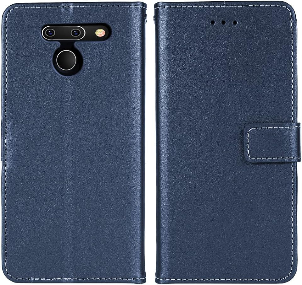 FDCWTSH Compatible with LG G8 Thinq Wallet Case Wrist Strap Lanyard Leather Flip Cover Card Holder Stand Cell Accessories Phone Cases for LGG8 Thin Q G 8 LG8 G8Thinq Lgg8Thinq 8G Blue  FDCWTSH   