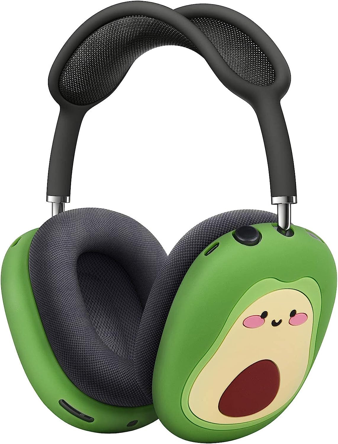 Airpods Max Cover, Cute Cartoon Funny for Airpods Max Case, Soft Silicone Airpod Max Accessories for Airpod Max Headphones Ear Pads Cushions (Avocado)  QINGQING   