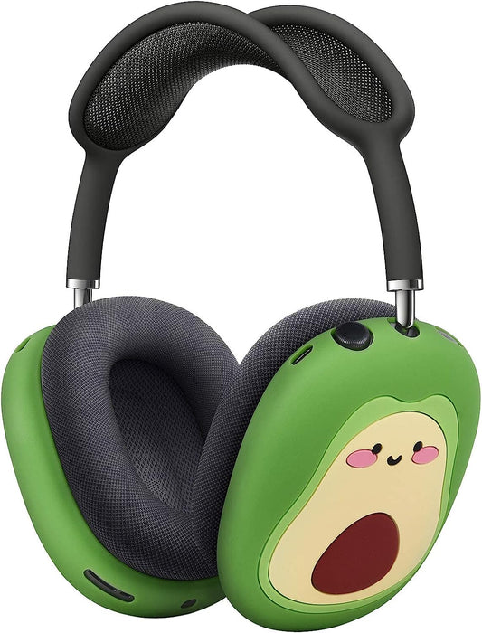 Airpods Max Cover, Cute Cartoon Funny for Airpods Max Case, Soft Silicone Airpod Max Accessories for Airpod Max Headphones Ear Pads Cushions (Avocado)  QINGQING   