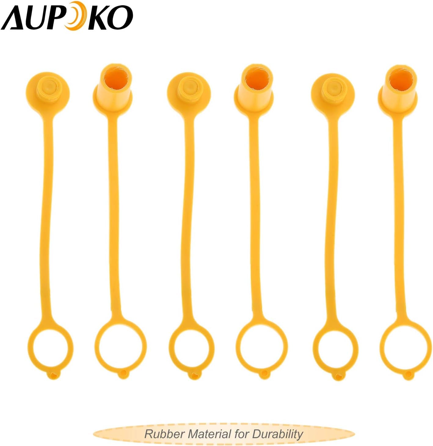 Aupoko Propane Natural LP Gas Quick Disconnect Dust Cap Plug Cover, 3/8" Natural Gas Quick Connect Rubber Dust Cap and Plug  Aupoko   