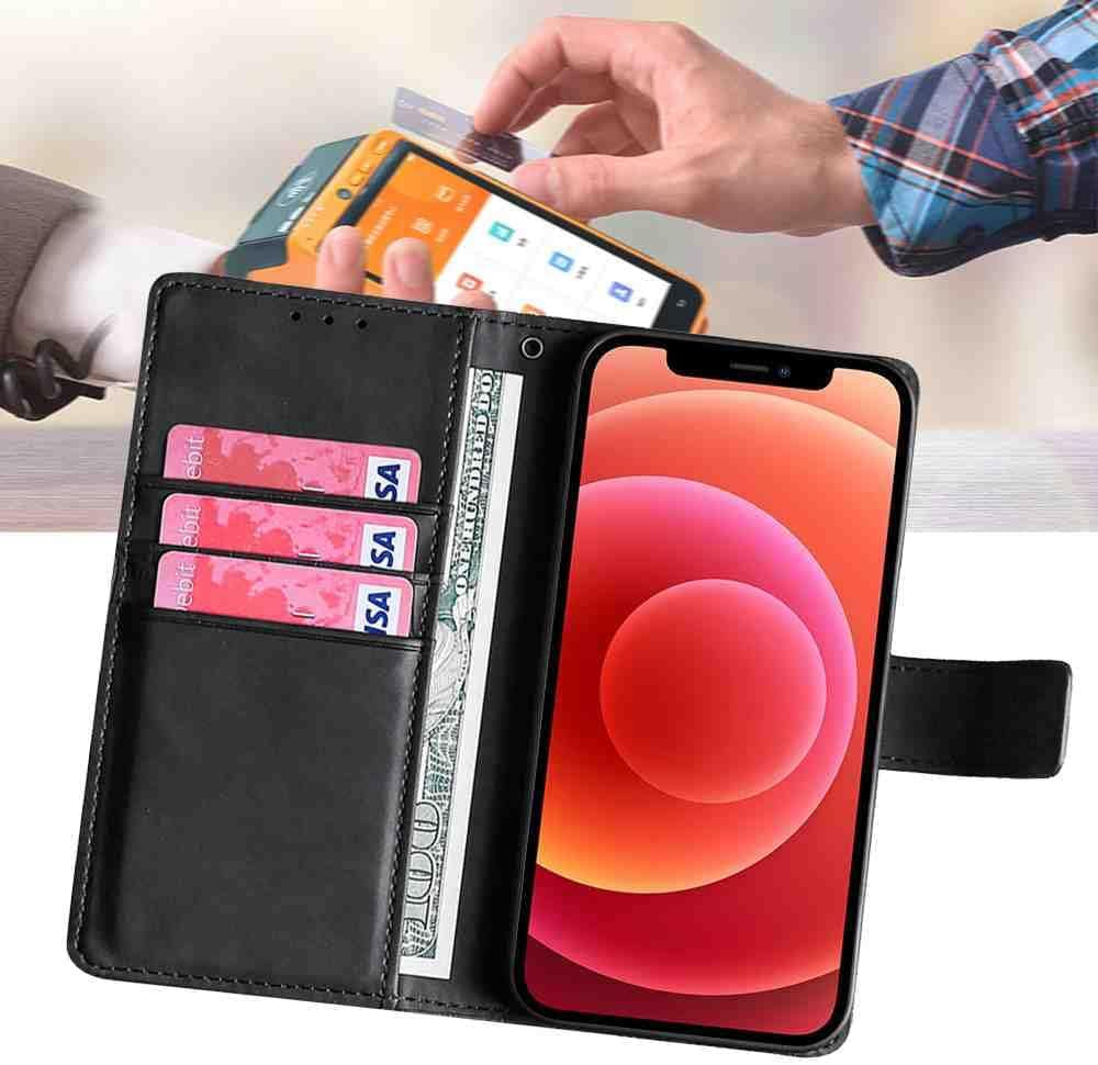 BANLEI2U Phone Cover Wallet Folio Case for LG G7 THINQ, Premium PU Leather Slim Fit Cover for G7 THINQ, Shock Resistant, Black  BANLEI2U   