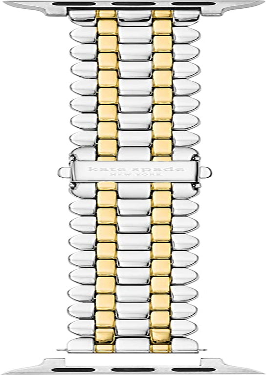 Kate Spade New York Interchangeable Stainless Steel Band Compatible with Your 38/40Mm Apple Watch- Straps for Apple Watch Series 8/7/6/5/4/3/2/1/SE  kate spade new york Two-Tone  