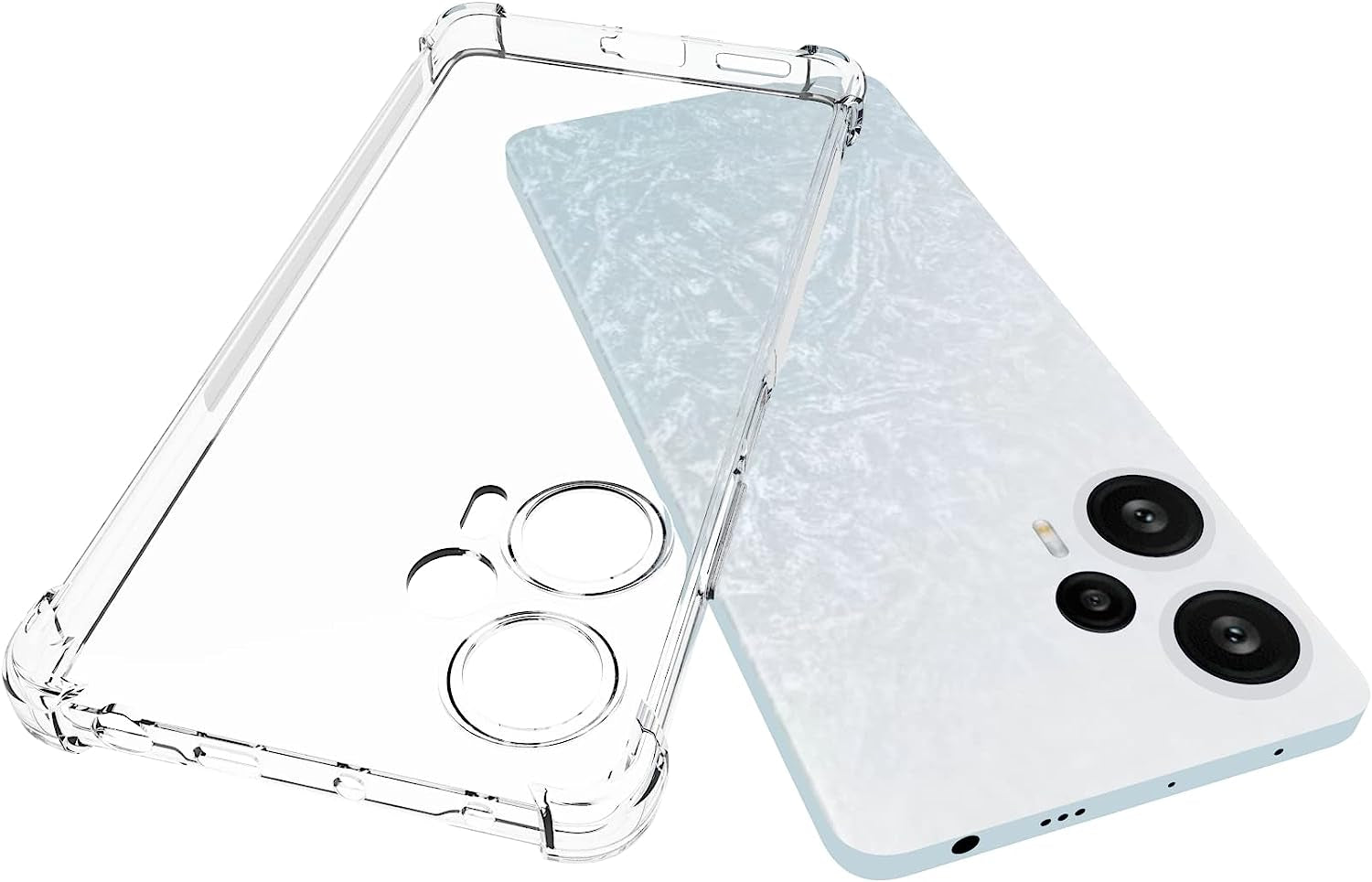 USTIYA Case for Xiaomi Poco F5 Clear TPU Four Corners Protective Cover Transparent Soft  Shenzhen Jinyi Technology Co., Ltd.   