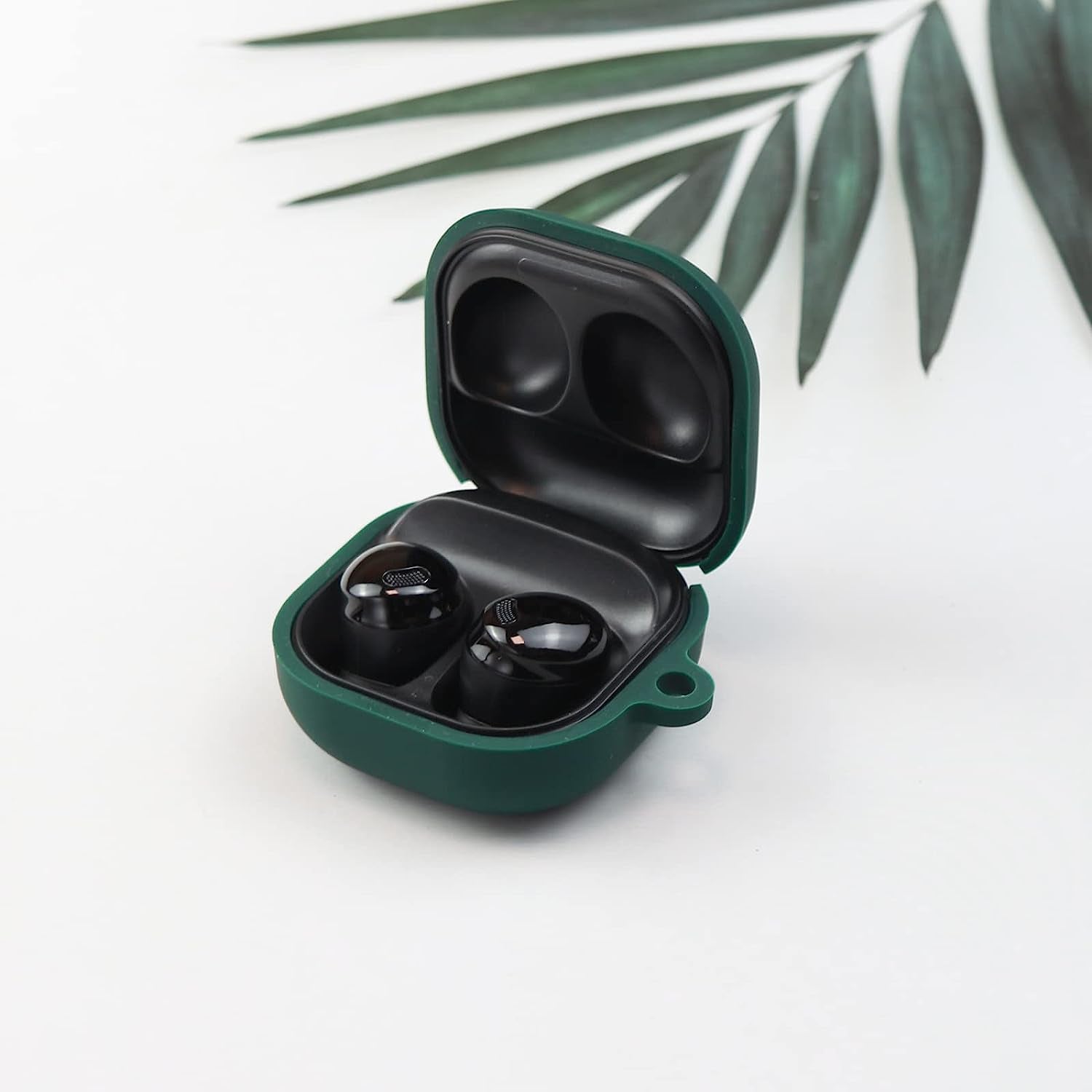 Wonhibo Cute Frog Case for Samsung Galaxy Buds 2 Pro/Galaxy Buds 2/ Galaxy Buds Pro/Galaxy Buds Live,Green Silicone Earbuds Cover with Keychain  Wonhibo headphone case   