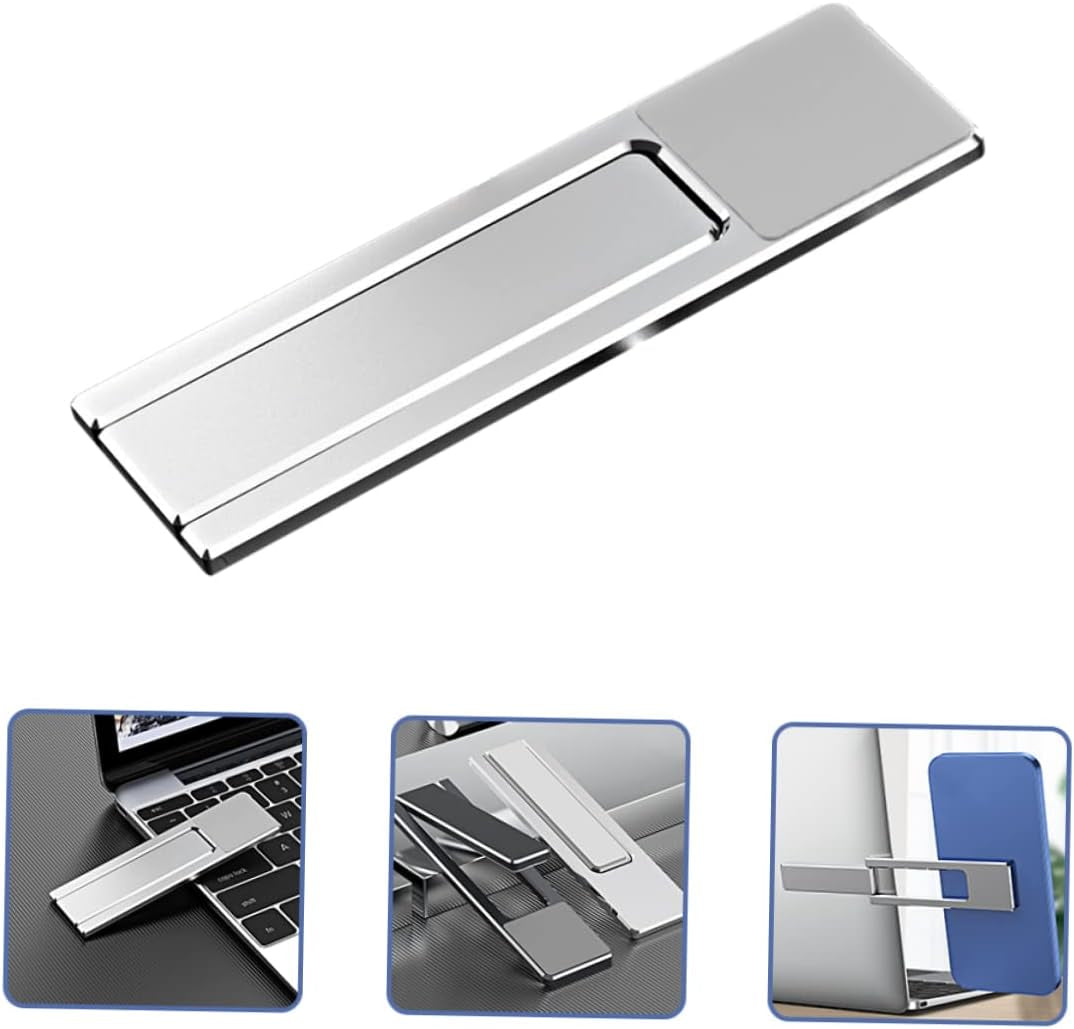 KOMBIUDA Mobile Phone Extension Bracket Foldable Laptop Stand Adjustable Computer Stand Adjustable Laptop Stand Metal Mobile Bracket Magnetic Mobile Stand Laptop Extension Stand Phone Clip  KOMBIUDA   