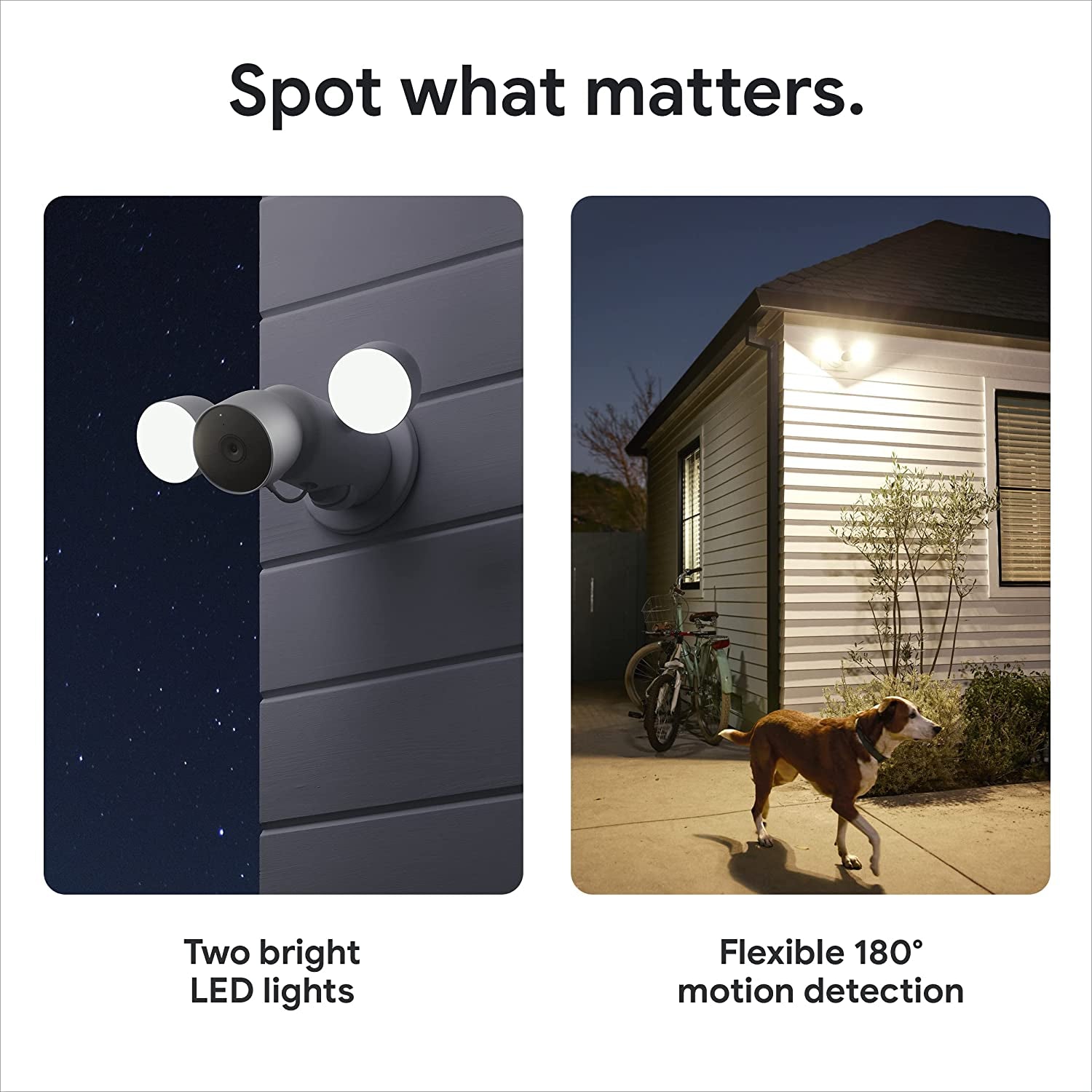 Google Nest Cam with Floodlight - Outdoor Camera - Floodlight Security Camera  Google   