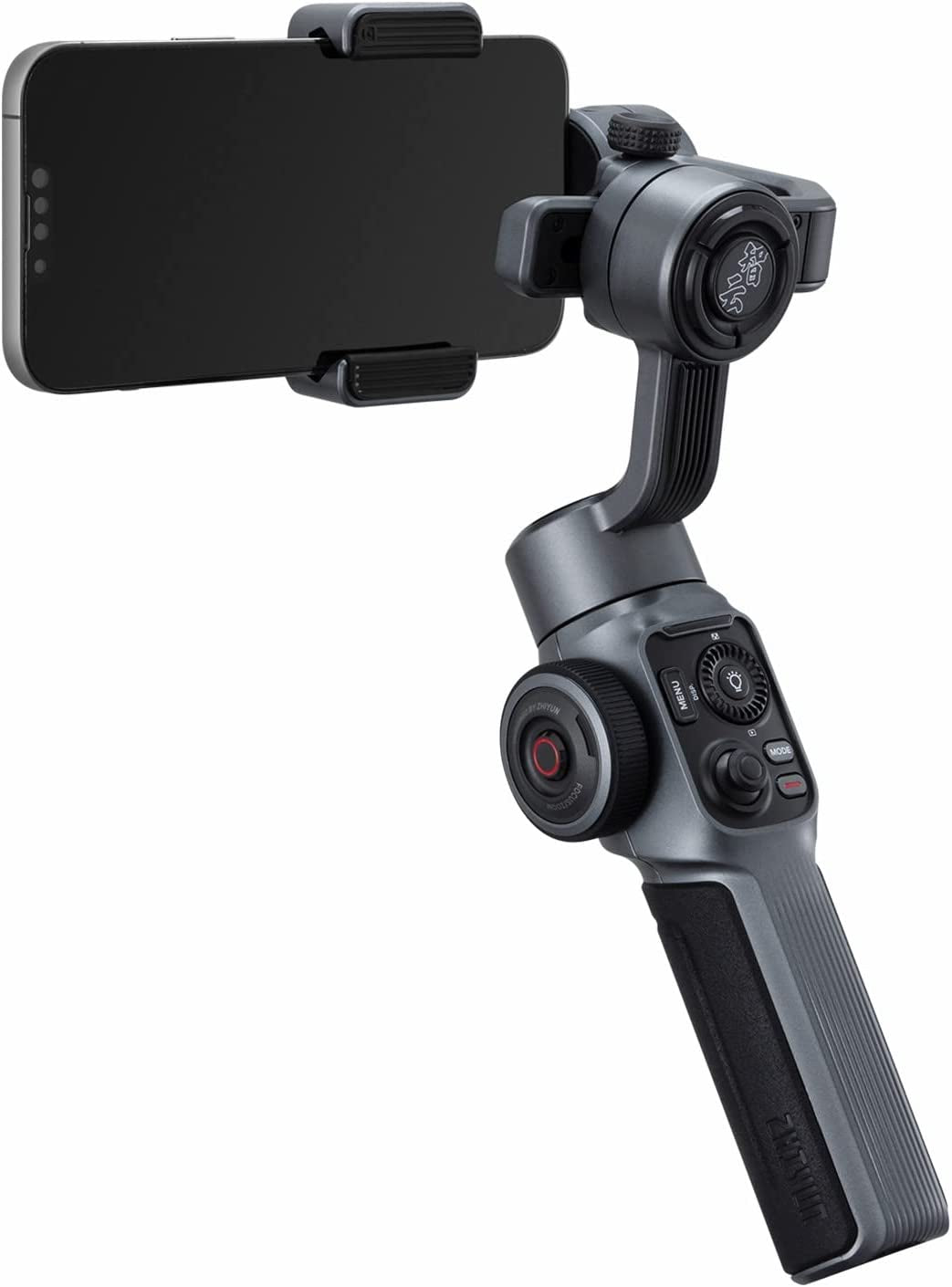 Zhiyun Smooth 5S Gray Gimbal Stabilizer for Smartphone Iphone 14 13 12 11 SE SR X 8 Pro Max plus Samsung Android for Youtube Tiktok Vlogging Zhiyun Smooth 5 Phone Gimbal Upgraded+2Pcs Mini LED Light  Zhiyun   