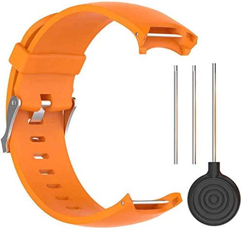 Band for Garmin Approach S3, Soft Silicone Replacement Watch Band Strap for Garmin Approach S3  QGHXO Orange  
