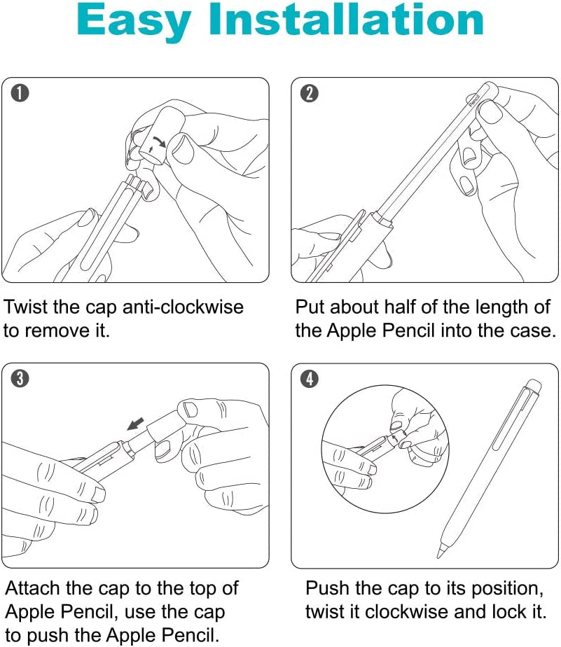 Moko Holder Case Compatible with Apple Pencil 2Nd Generation, Retractable Protective Pen Cover with Sturdy Clip for Ipad Mini 6 2021/ Ipad Air 5Th/4Th Gen/Ipad Pro 11 /Pro 12.9 2021/2020,Light Pink  MoKo   