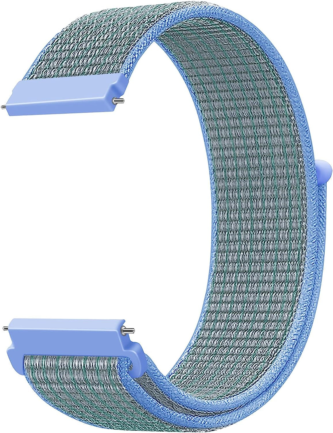 20Mm Quick Release Watch Band Nylon Strap for Samsung Galaxy Watch 5 4 3 40Mm 41Mm 42Mm 44Mm 45Mm 46Mm Nylon Breathable Sport Strap Wristband Replacement Bracelet for Amazfit Bip U Pro/Gts/Gts 2 3 4  DMVEIMAL Laker blue  