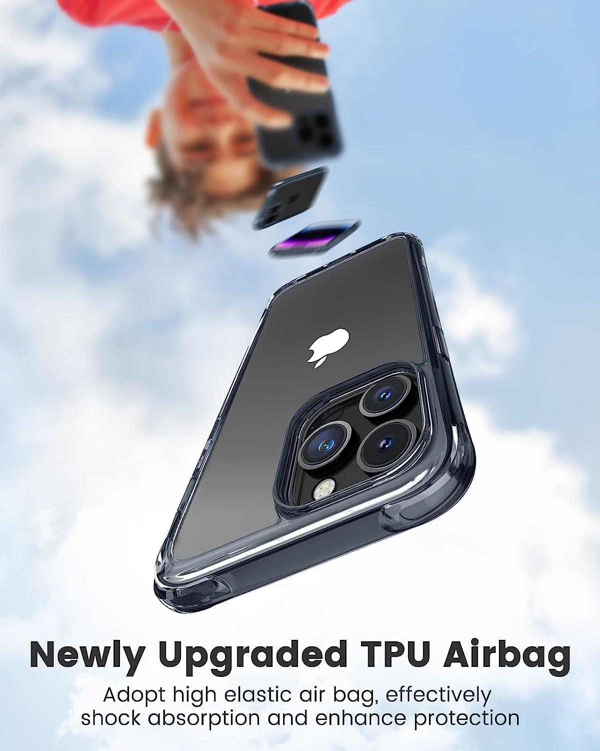 Mkeke for Iphone 14 Pro Case, [Military Grade Protection] [Not Yellowing] Shockproof Phone Case for Apple Iphone 14 Pro 2022 - Black  Shenzhen Make Technology Company Limited   