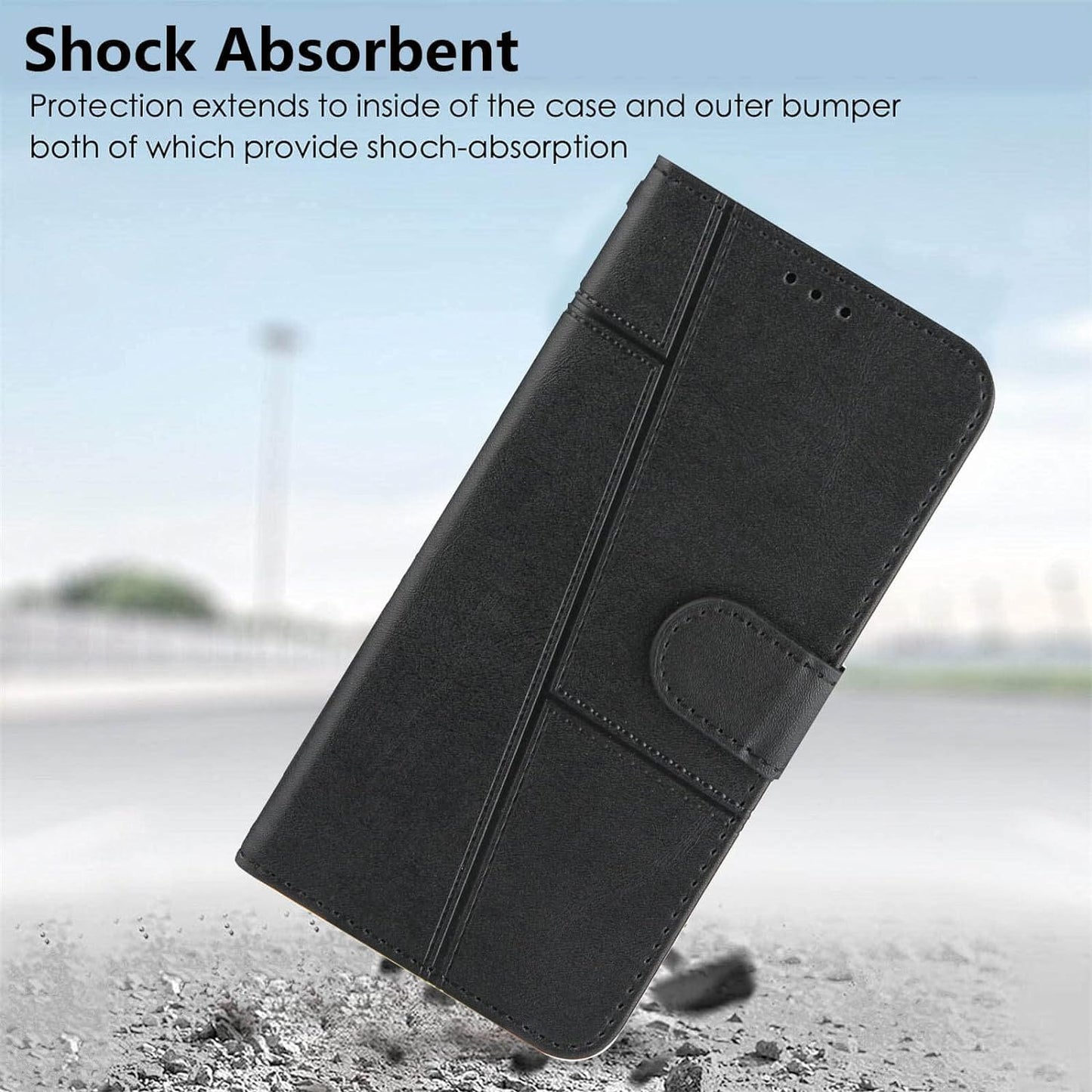 Jancalm S21 Case Wallet 2022, for Galaxy S21 Case,[Wrist Strap][Card Holder Slots][Kickstand] Premium PU Leather S21 Phone Case Flip Cover Magnetic Protective for Samsung Galaxy S21 5G (Black)  JanCalm   