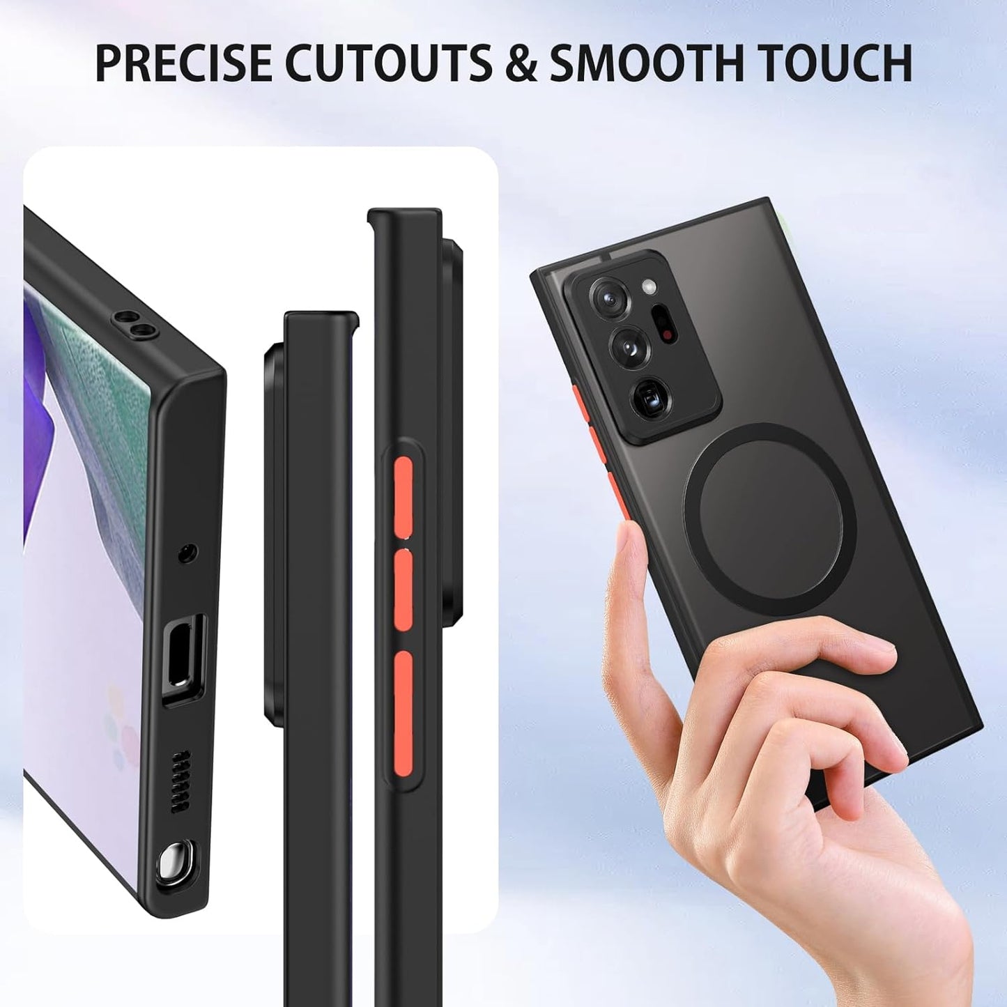 DUEDUE for Samsung Galaxy Note 20 Ultra Case Magnetic[Compatible with Magsafe], Full Body Protective Cover TPU Shockproof Slim Phone Case for Samsung Note 20 Ultra 4G/5G, Black  DUEDUE   