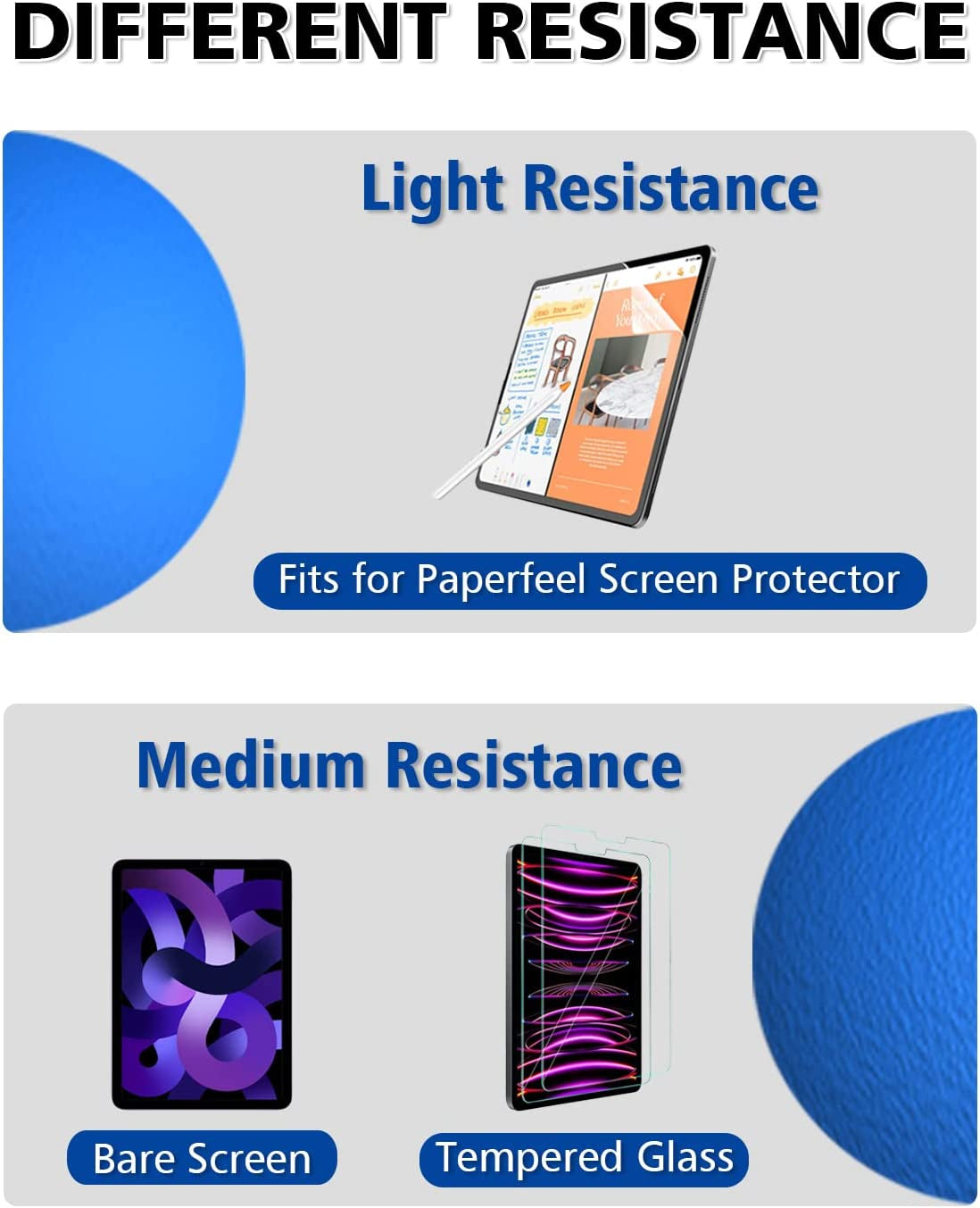 Ambervec 60 Pack Tip Cover for Apple Pencil 2Nd Generation and 1St Generation, Comaptible with Apple Pencil Nib, Anti-Slip Slicone Tips Cover, Medium Resistance, Multicolor  AmberVec Inc.   