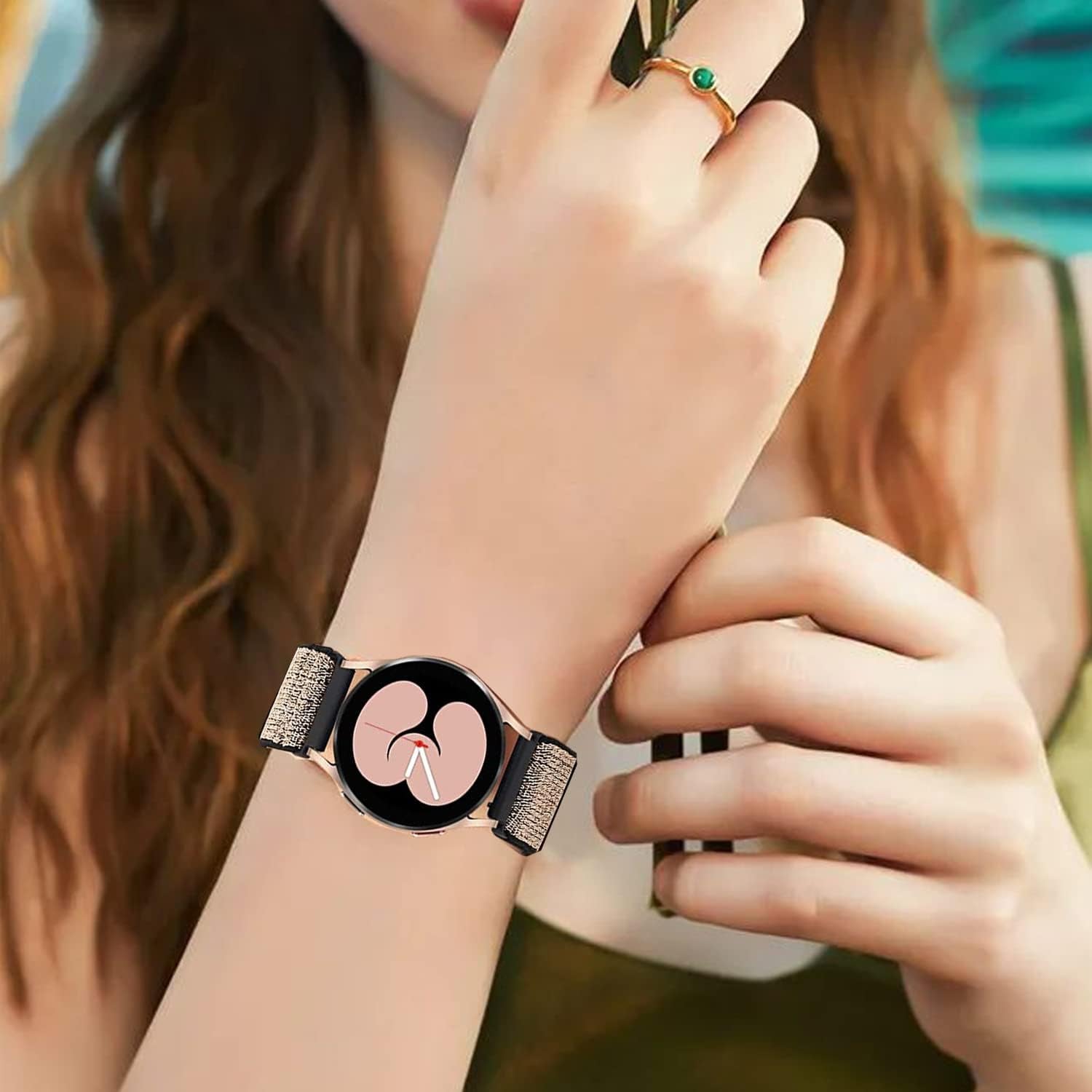 20Mm Watch Band Compatible with Samsung Galaxy Watch 5 Band/Galaxy Watch 4 Band 40Mm 44Mm,Galaxy Active 2 Band 40Mm 44Mm,Galaxy Watch 5 Pro Band 45Mm/Galaxy Watch 4 Classic Band for Women Men,6 Paack  LHXYUO   