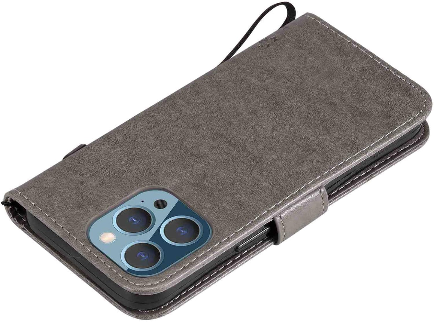 Fansipro Phone Cover Wallet Folio Case for LG G7 THINQ, Premium PU Leather Slim Fit Cover for G7 THINQ, 2 Card Slots, Exactly Fit, Gray  Fansipro   