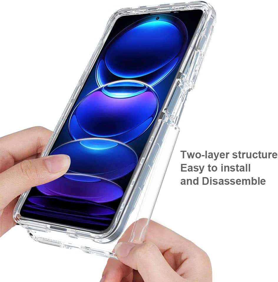 Pzwoxukhov Case for Redmi Note 12 Pro 5G Case Cover,Case for Xiaomi Poco X5 Pro High Transparency，Gradient Color,Anti-Drop Shock Absorption Case Black  Pzwoxukhov   