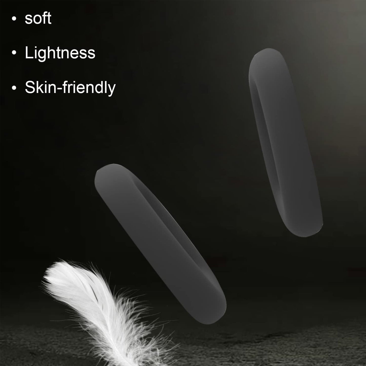 Replacement Soft Silicone Earpads Internal Ear Pads Cushions Protectors Covers Accessories Compatible with Apple Airpods Max Headphones (Black)  CONVELIFE   